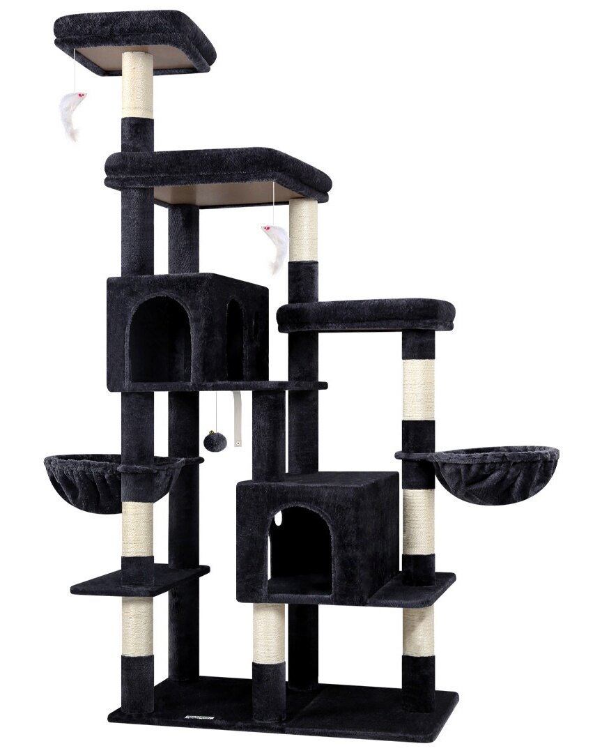 globlazer-f74f-arbre-chat-74-pouces-gris-fonc image 2