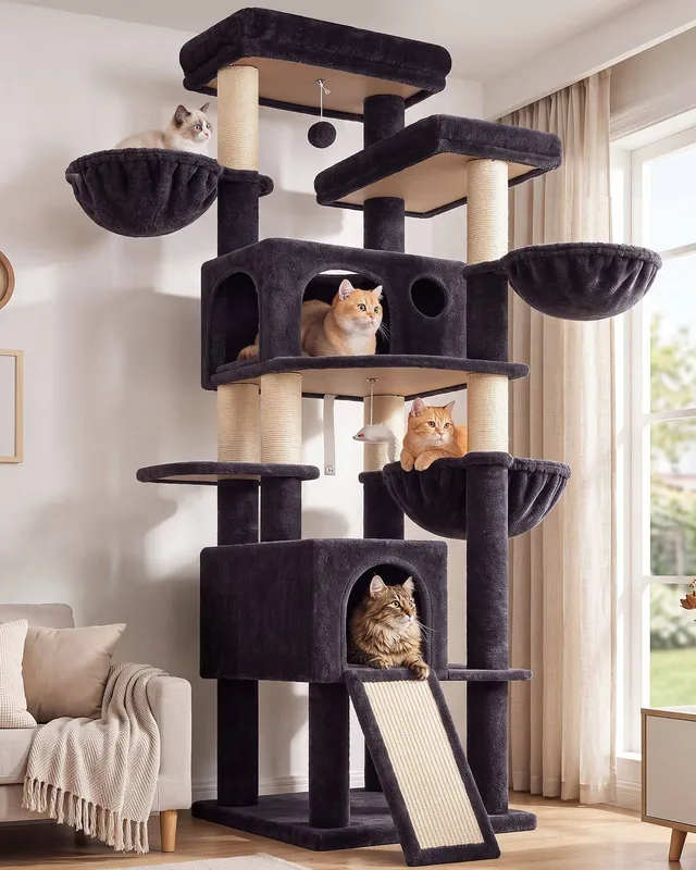 globlazer-f-series-f80k-arbre-chat-grand-chat-203-cm-stable image 1