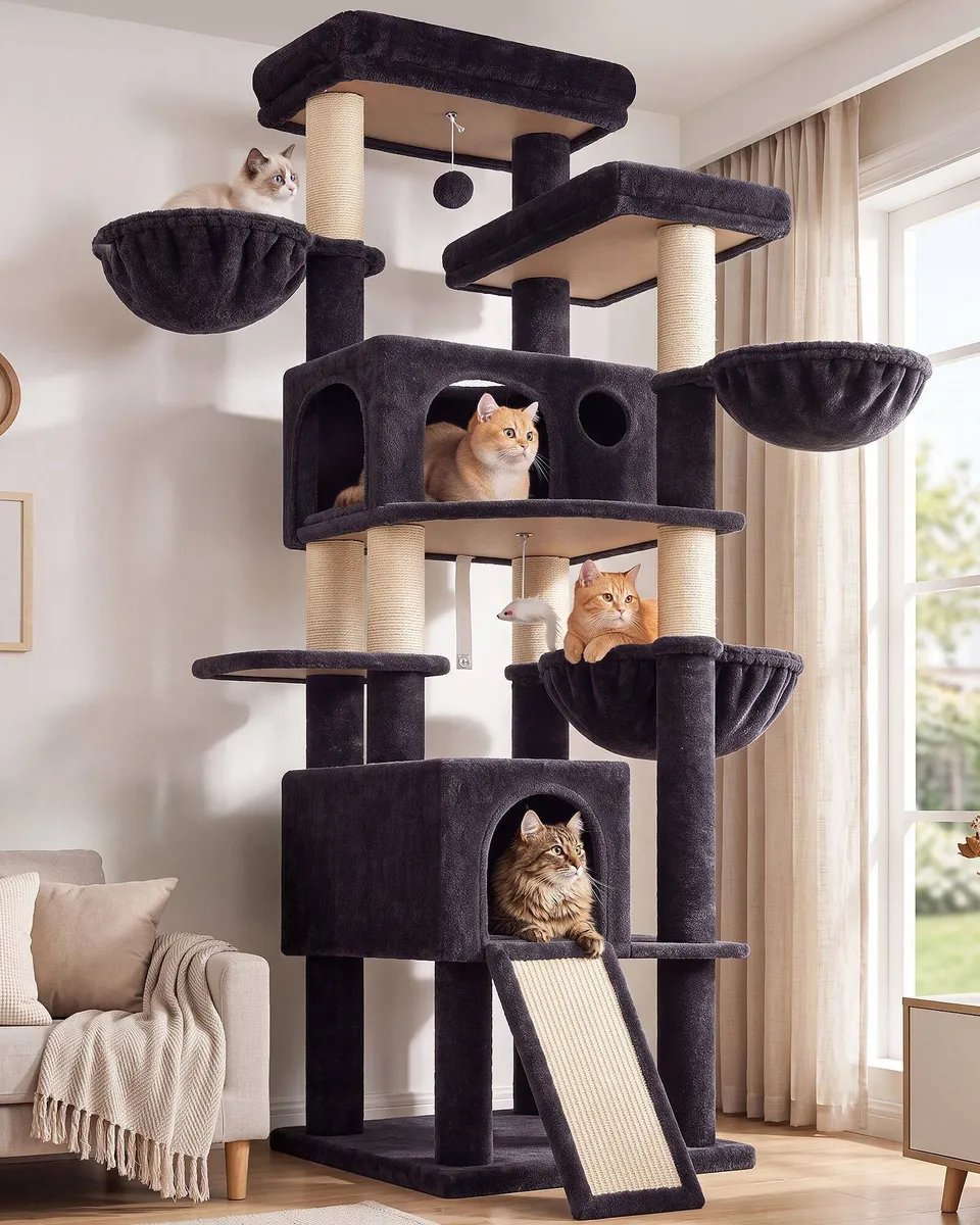 globlazer-f-series-f80k-arbre-chat-grand-chat-203-cm-stable image 1