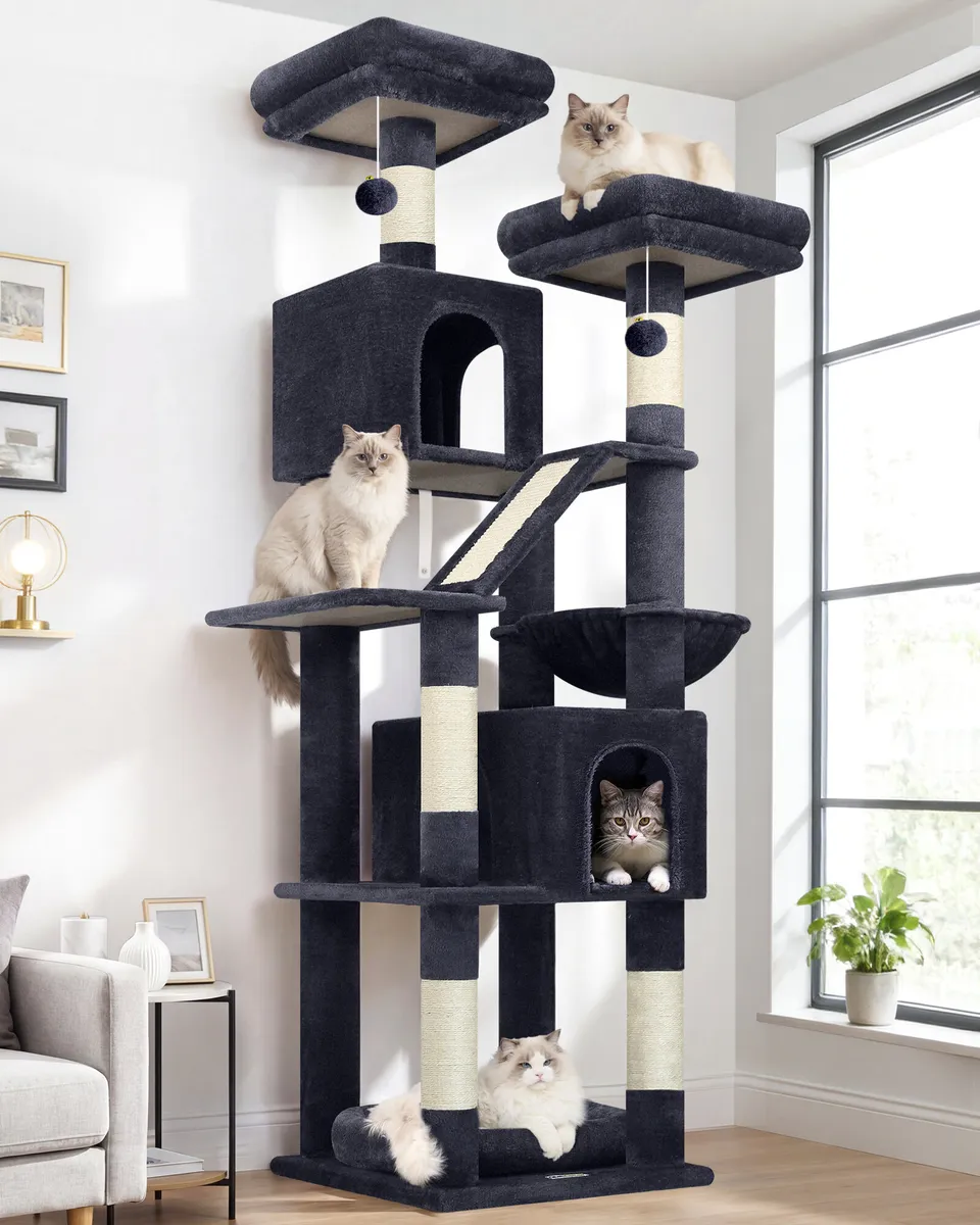 globlazer-f-series-f74d-arbre-chat-gris-fonc-74-pouces image 1