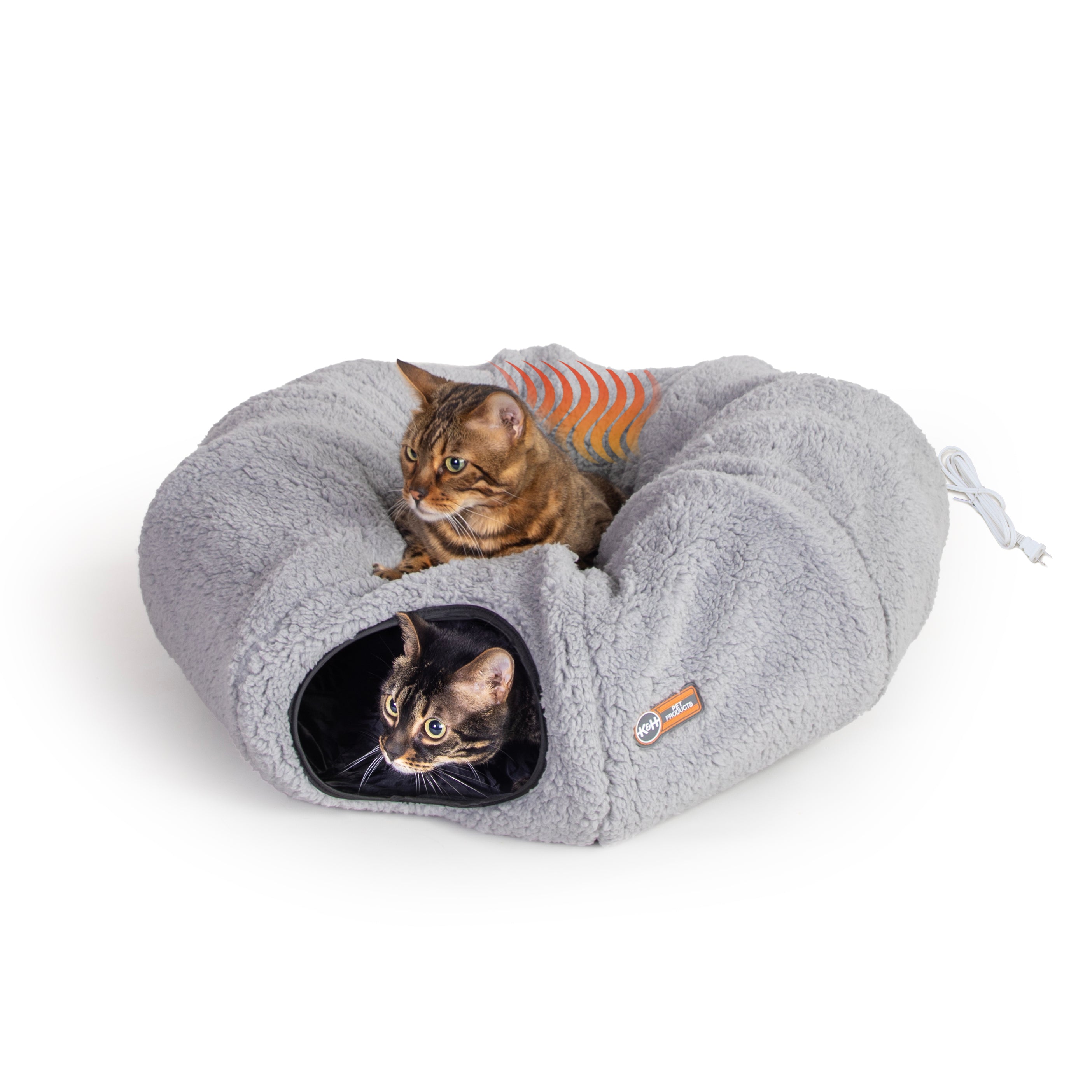 k-h-thermo-kitty-tunnel-lit-tunnel-chat-chauffant-beige image 1