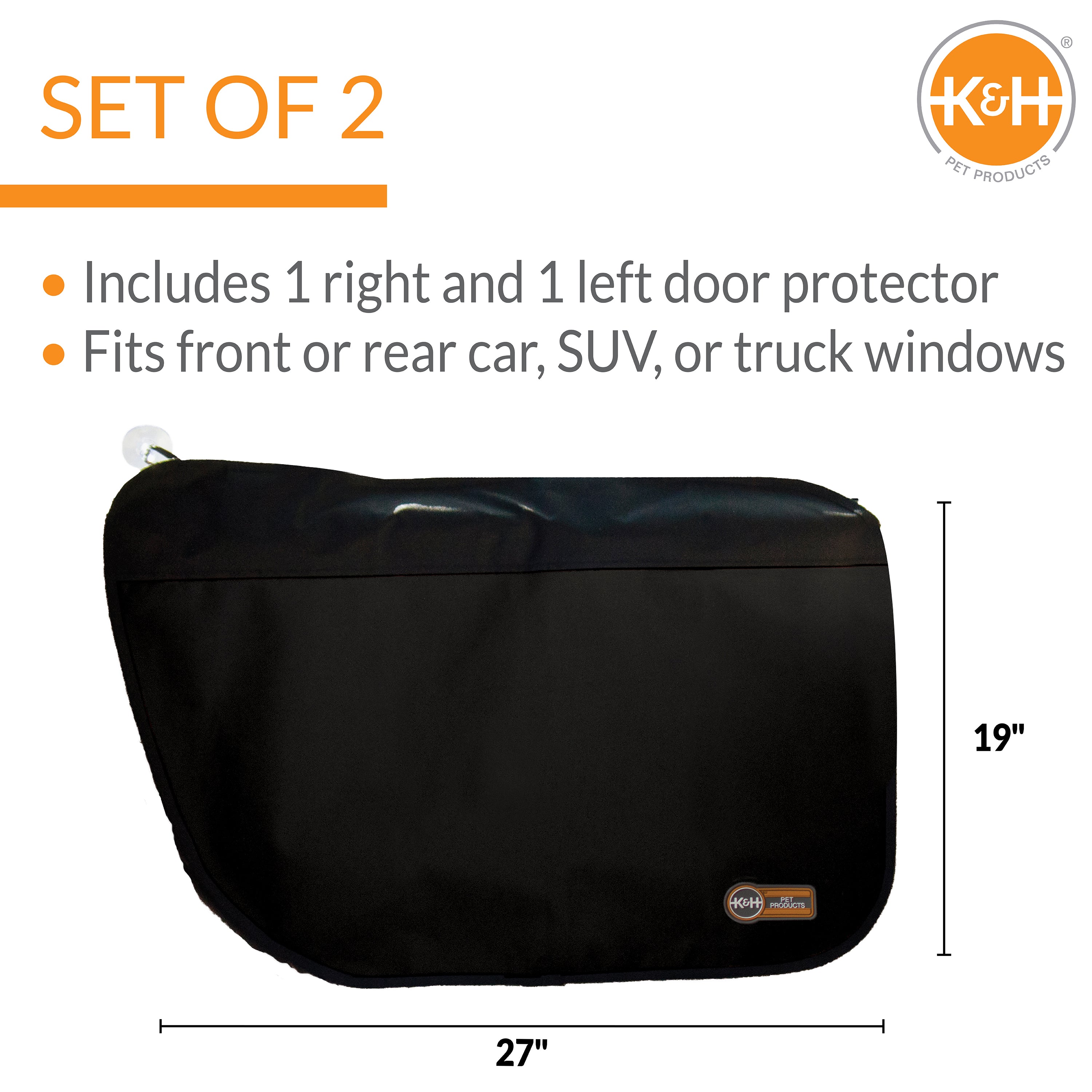 k-h-vehicle-accessories-protection-porti-re-voiture-chien-lot-2-noir image 2