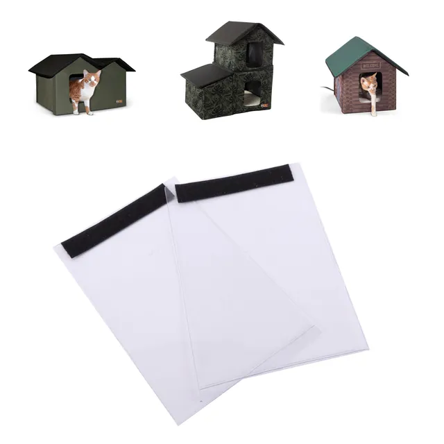k-h-outdoor-cat-house-parts-porte-abri-chat-outdoor-kitty-house-lot-2 image 1