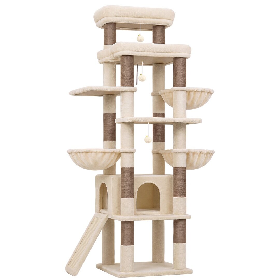 globlazer-s-series-s79c-arbre-chat-robuste-beige-200-cm image 2