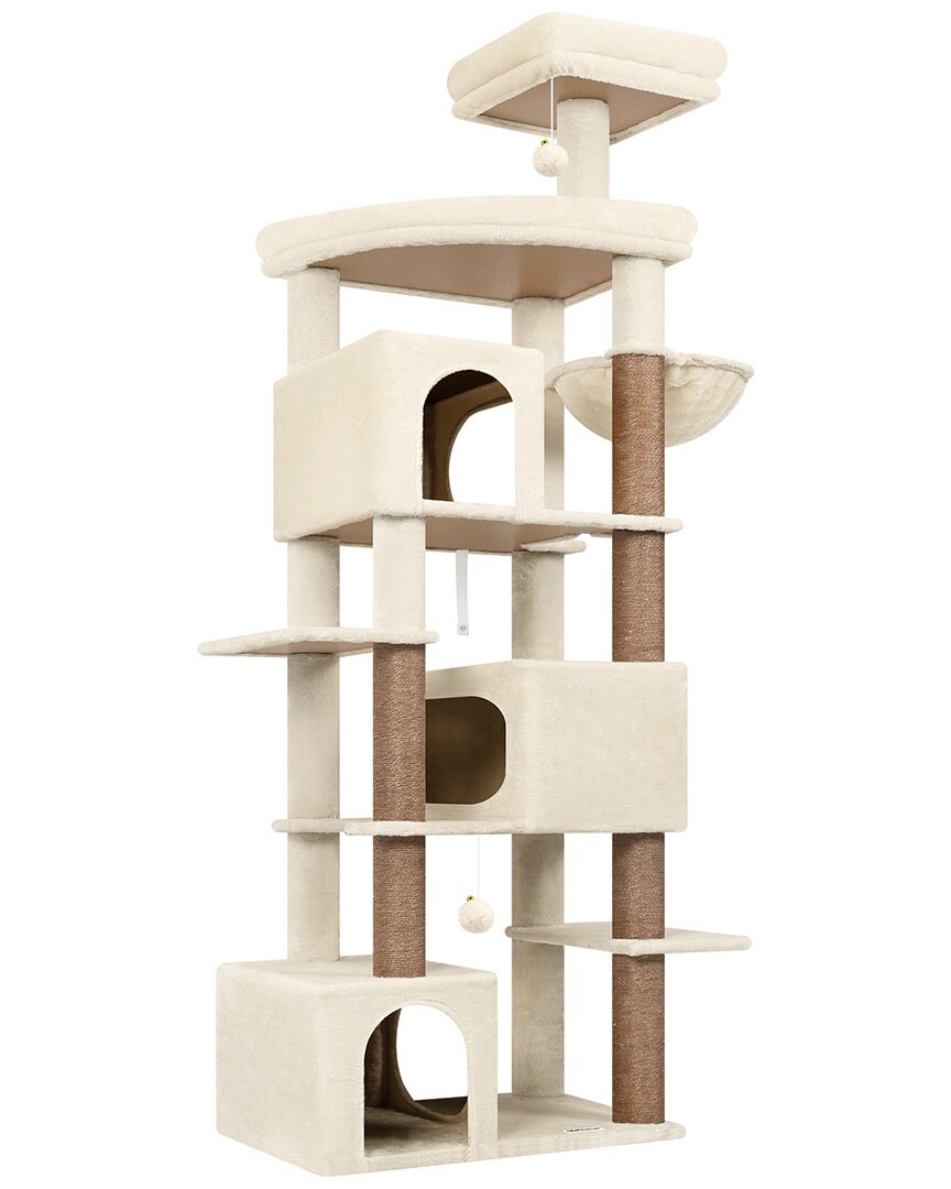 globlazer-s-series-s80-arbre-chat-beige-80-pouces-griffoir image 2