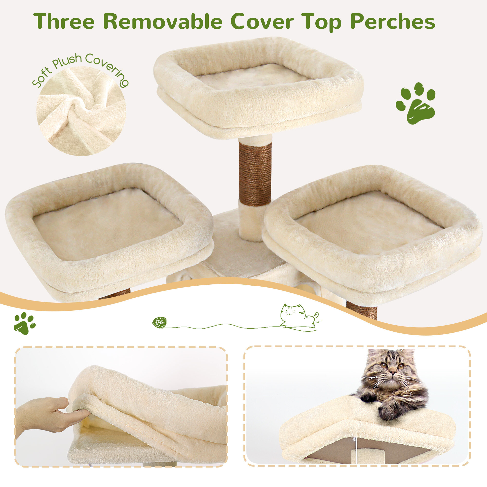 globlazer-f83d-arbre-chat-grand-beige-211-cm image 3