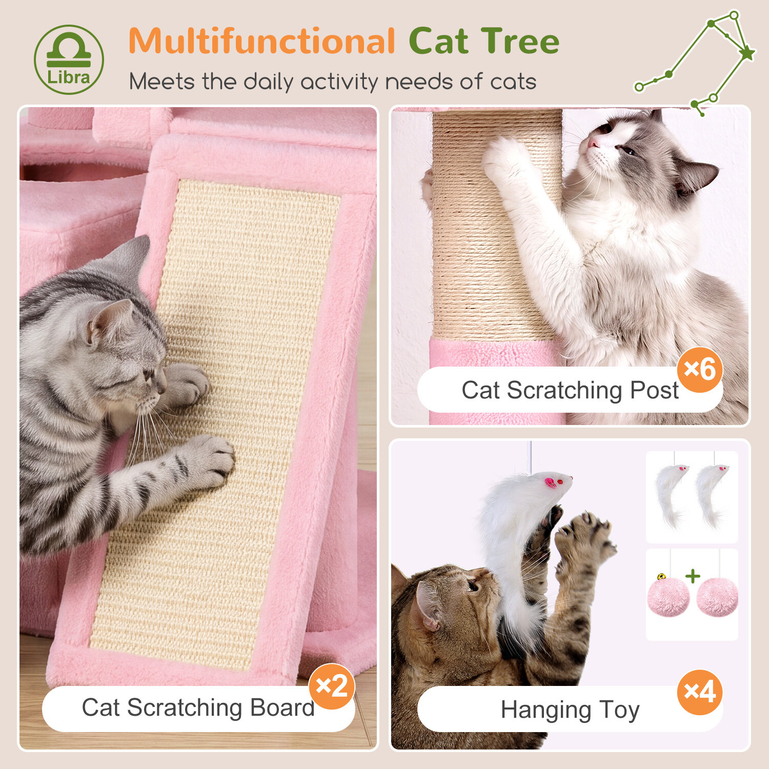 globlazer-z-series-z78-arbre-chat-rose-198-cm image 6