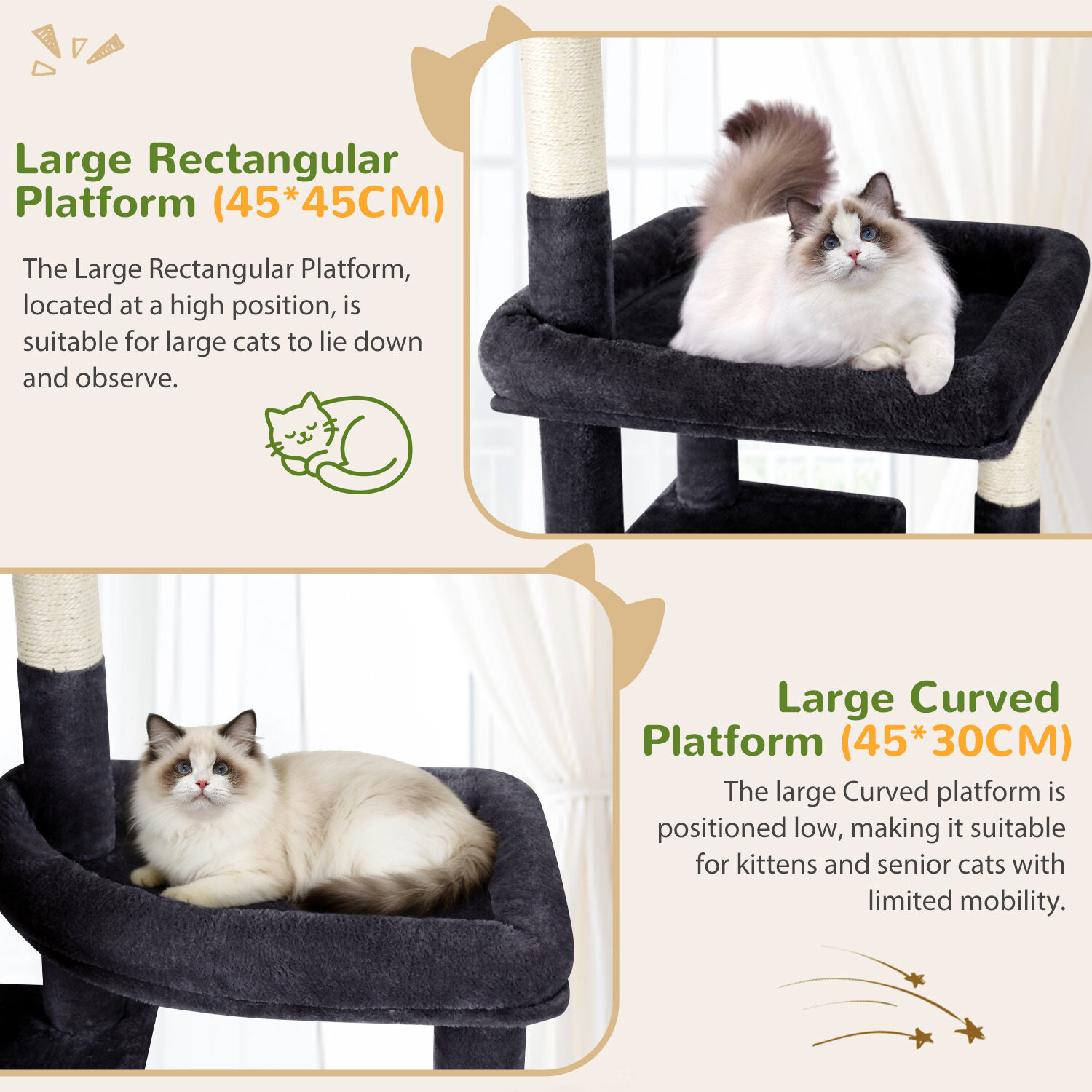 globlazer-f74f-arbre-chat-74-pouces-gris-fonc image 4