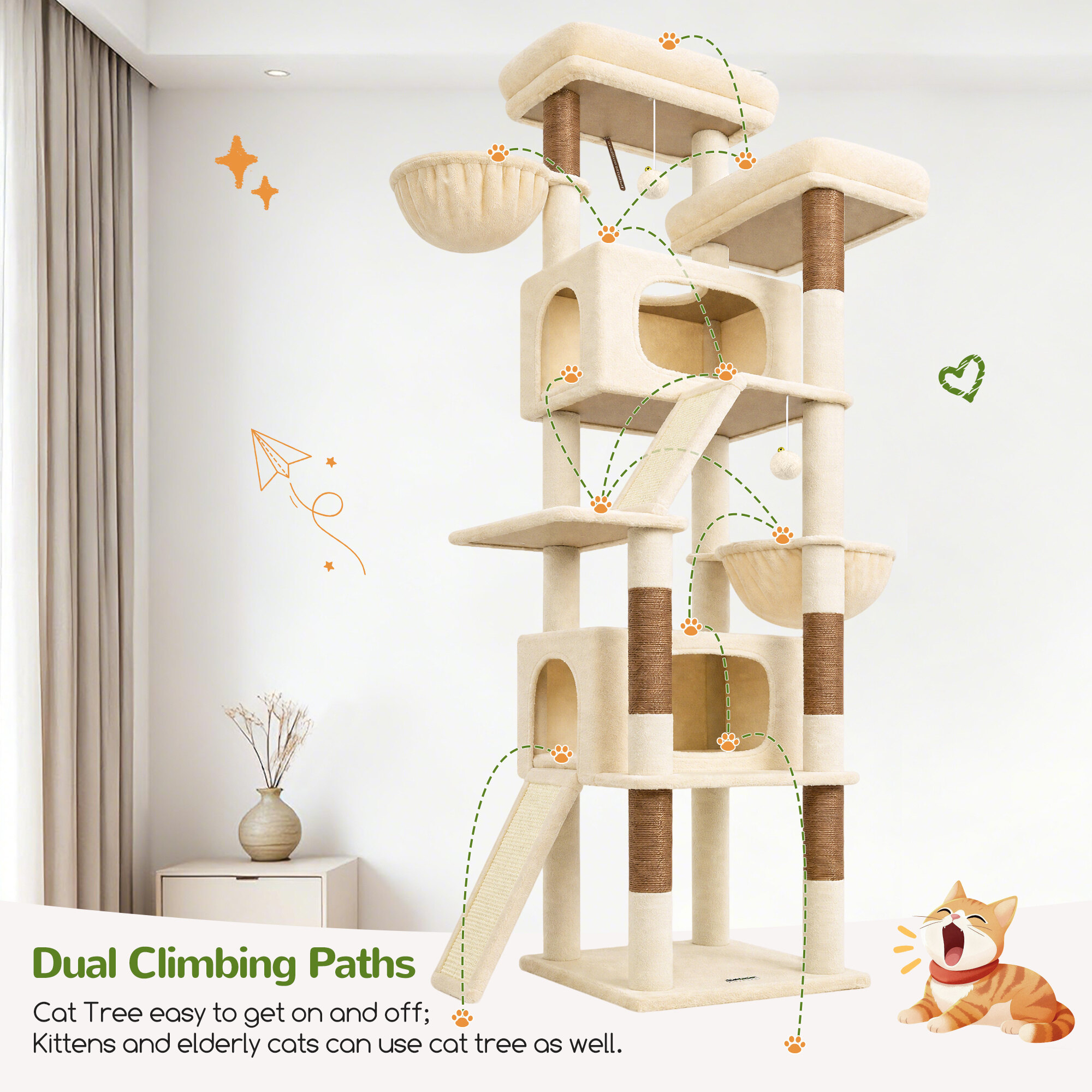 globlazer-s-series-s79-arbre-chat-beige-79-pouces-xxl image 7