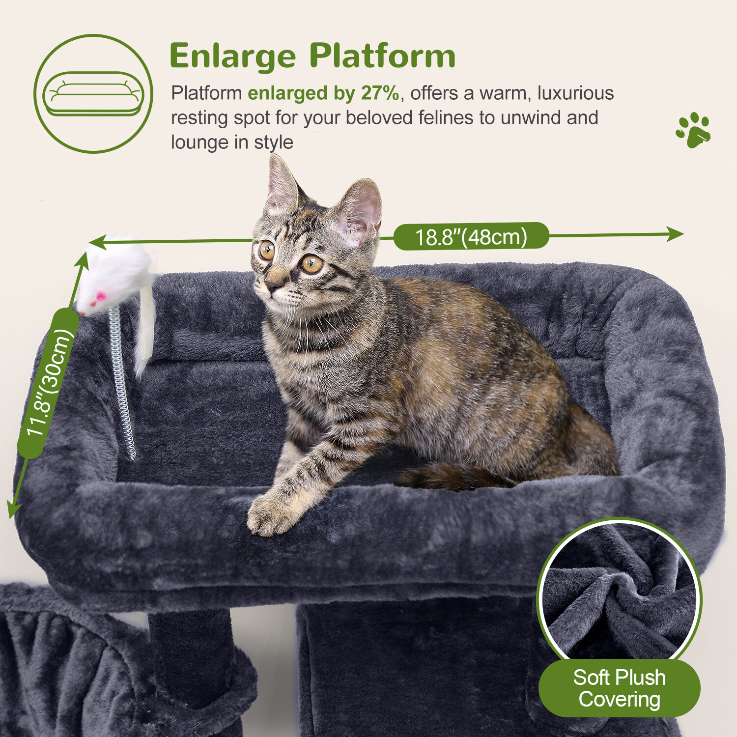 globlazer-f46b-arbre-chat-gris-fonc-117-cm-stable image 4