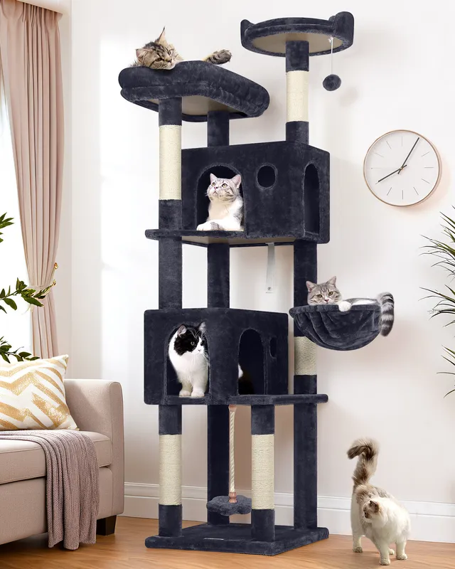 globlazer-f-series-f70b-arbre-chat-gris-fonc-70-pouces image 1