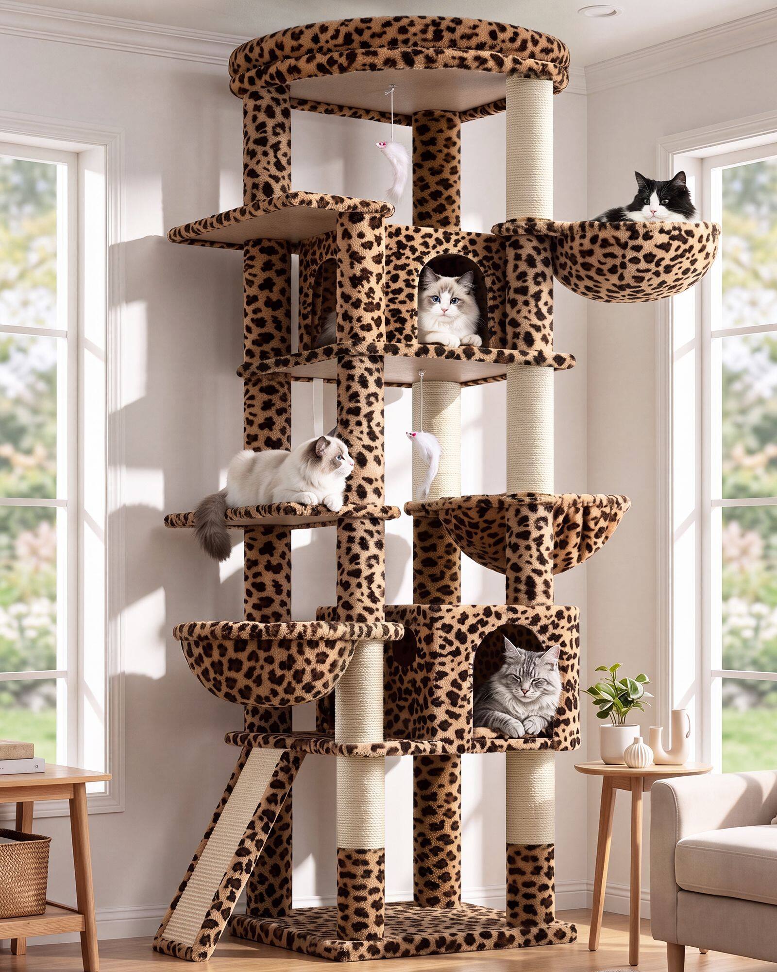 globlazer-s78g-arbre-chat-l-opard-198-cm image 1