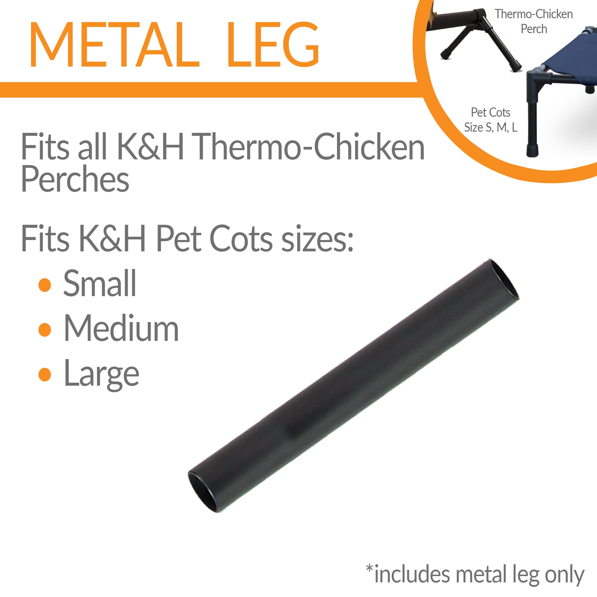 k-h-pet-cot-pied-de-rechange-m-tal-s-m-l-lit-sur-lev image 3