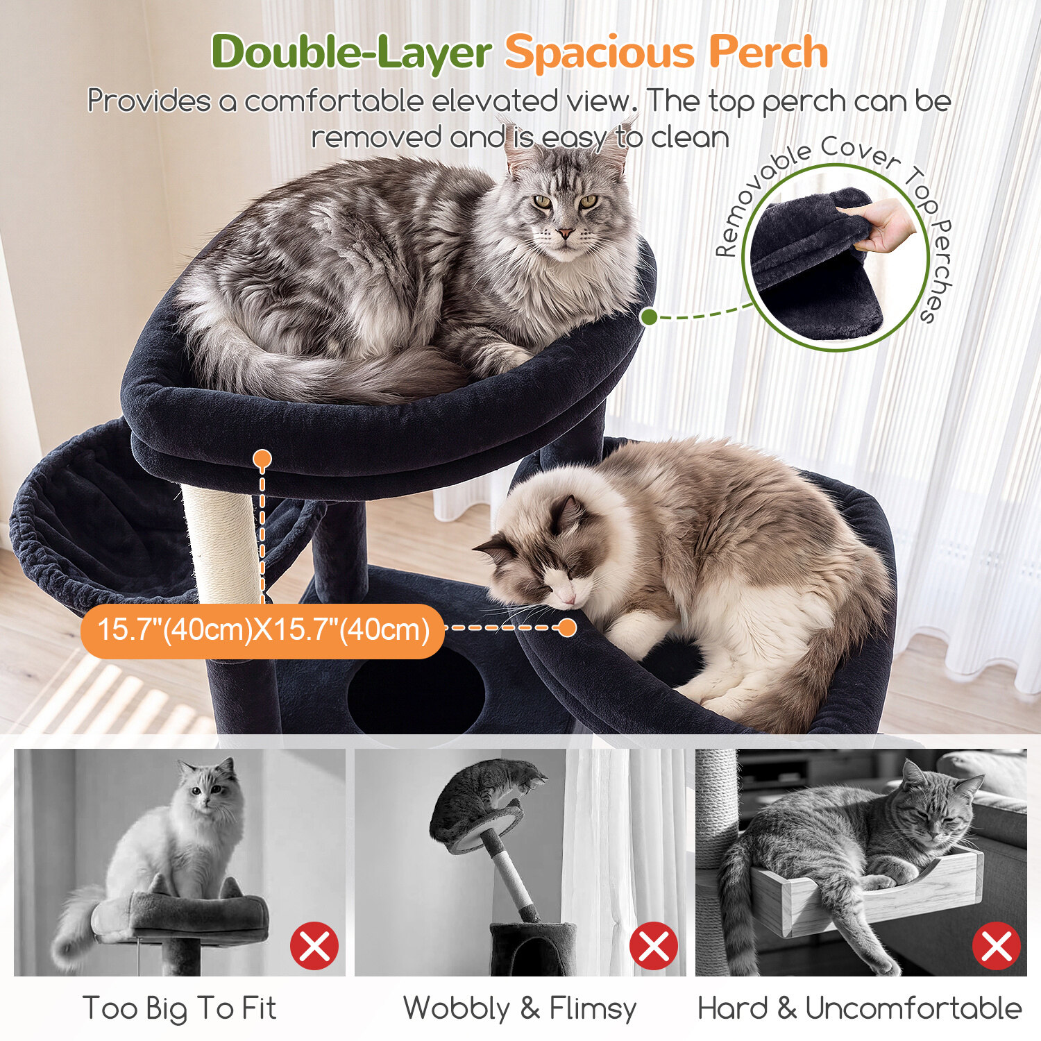 globlazer-s76e-arbre-chat-gris-fonc-193-cm-haut image 4