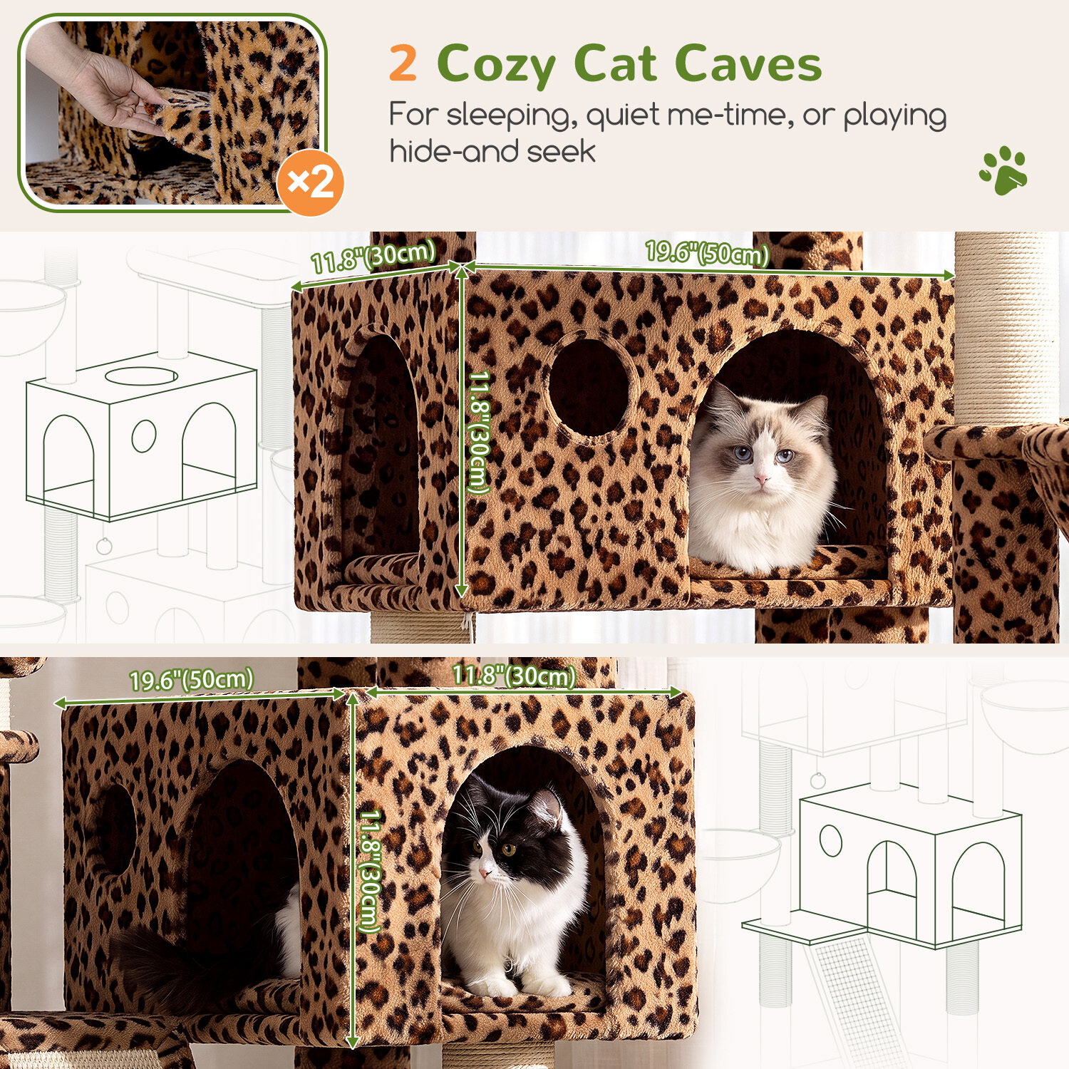 globlazer-f72g-arbre-chat-l-opard-183-cm image 4