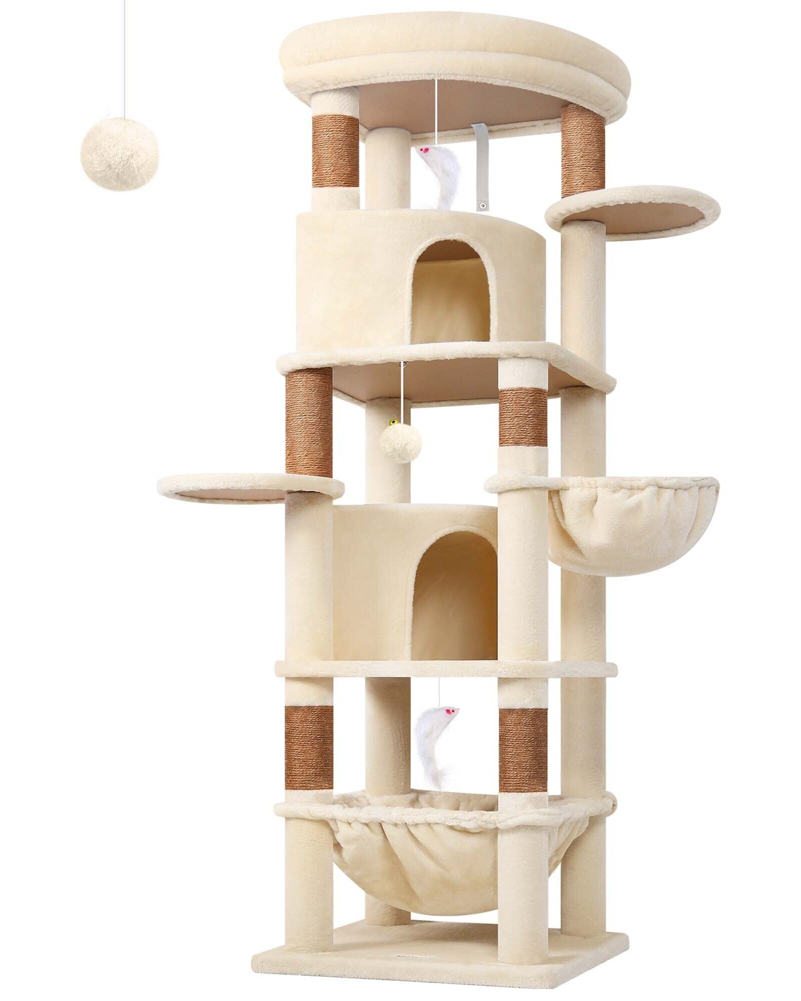 globlazer-c68-arbre-chat-beige-68-pouces-grands-chats image 2
