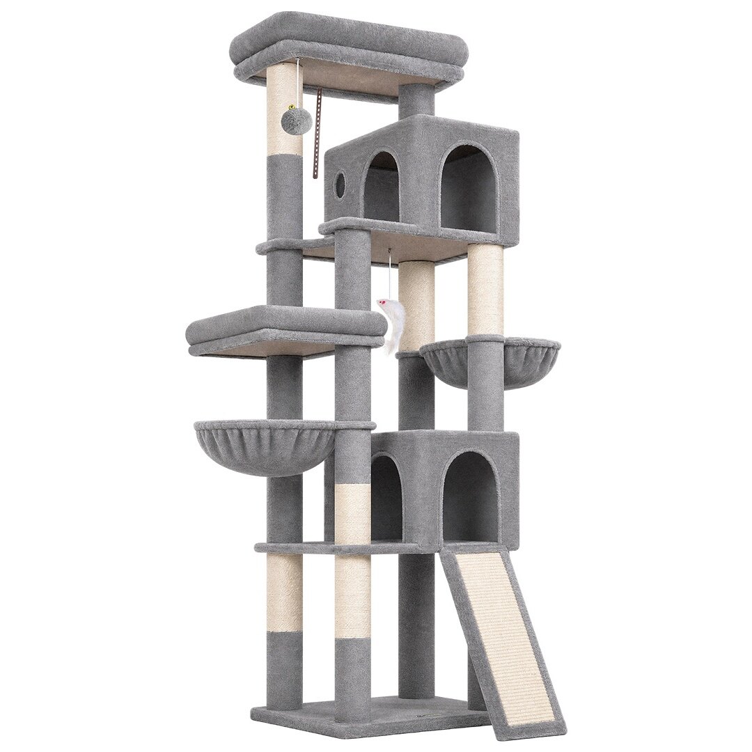 globlazer-f72h-arbre-chat-72-pouces-gris-clair-haut image 2