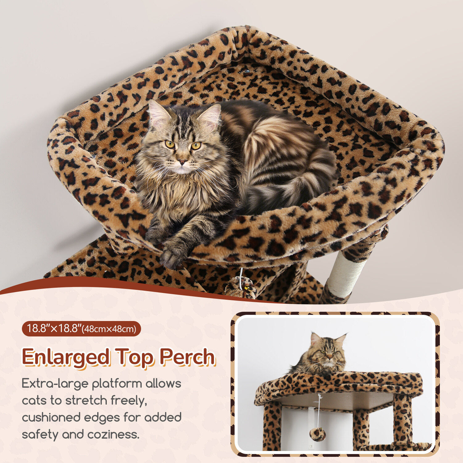 globlazer-s74-arbre-chat-l-opard-74-pouces-grand-mod-le image 3