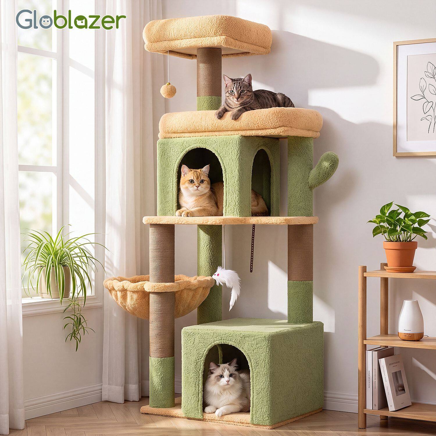 globlazer-f-series-f54-arbre-chat-cactus-vert image 8