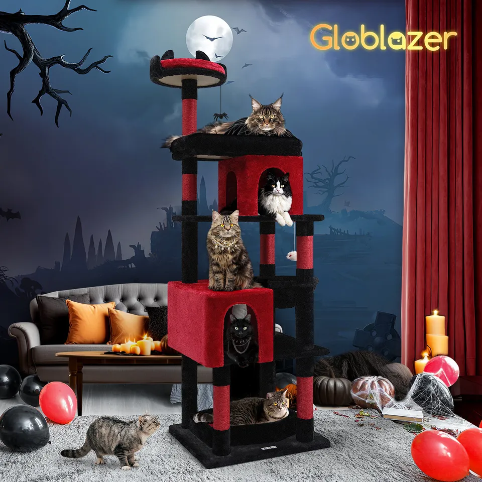 globlazer-s72-arbre-chat-183-cm-noir-gothique image 1