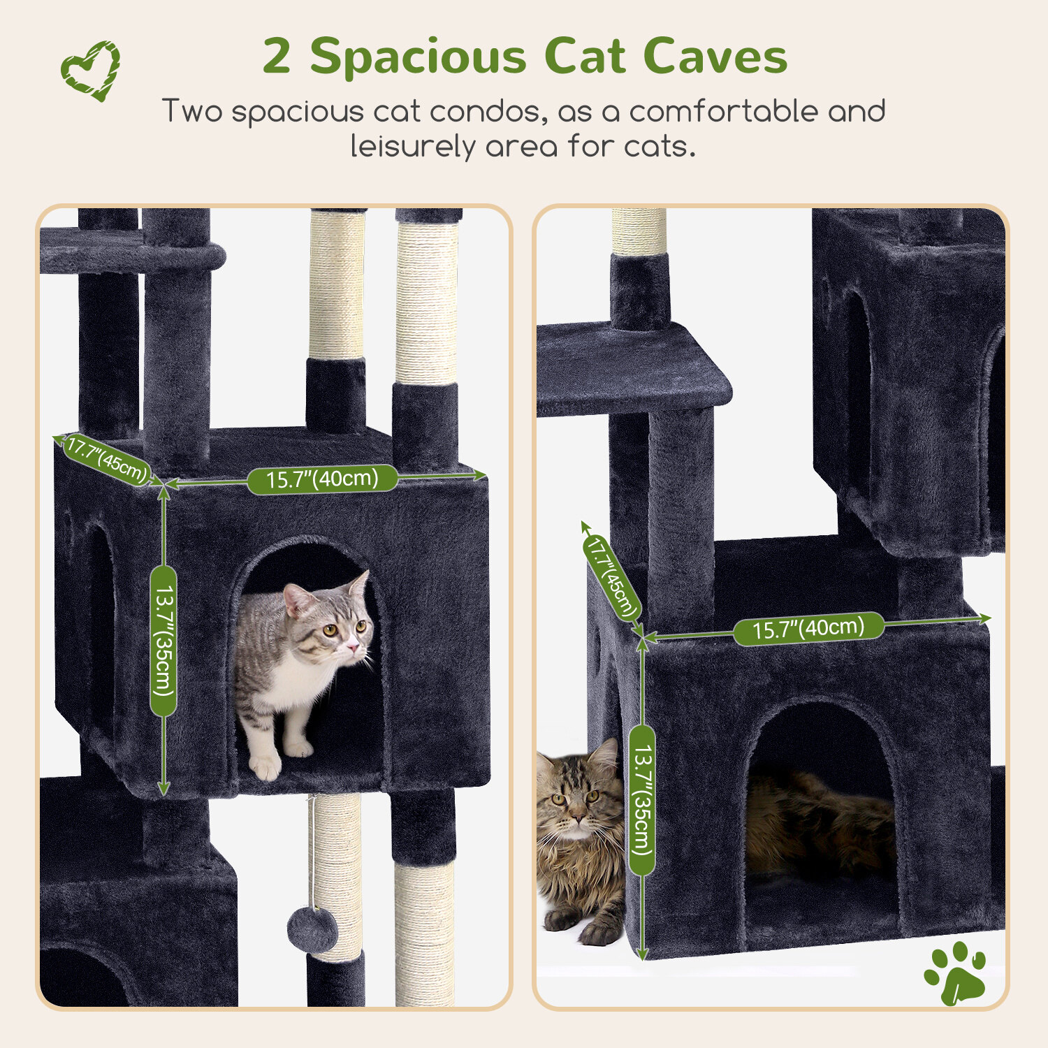 globlazer-f61-arbre-chat-gris-fonc-61-pouces-stable image 5