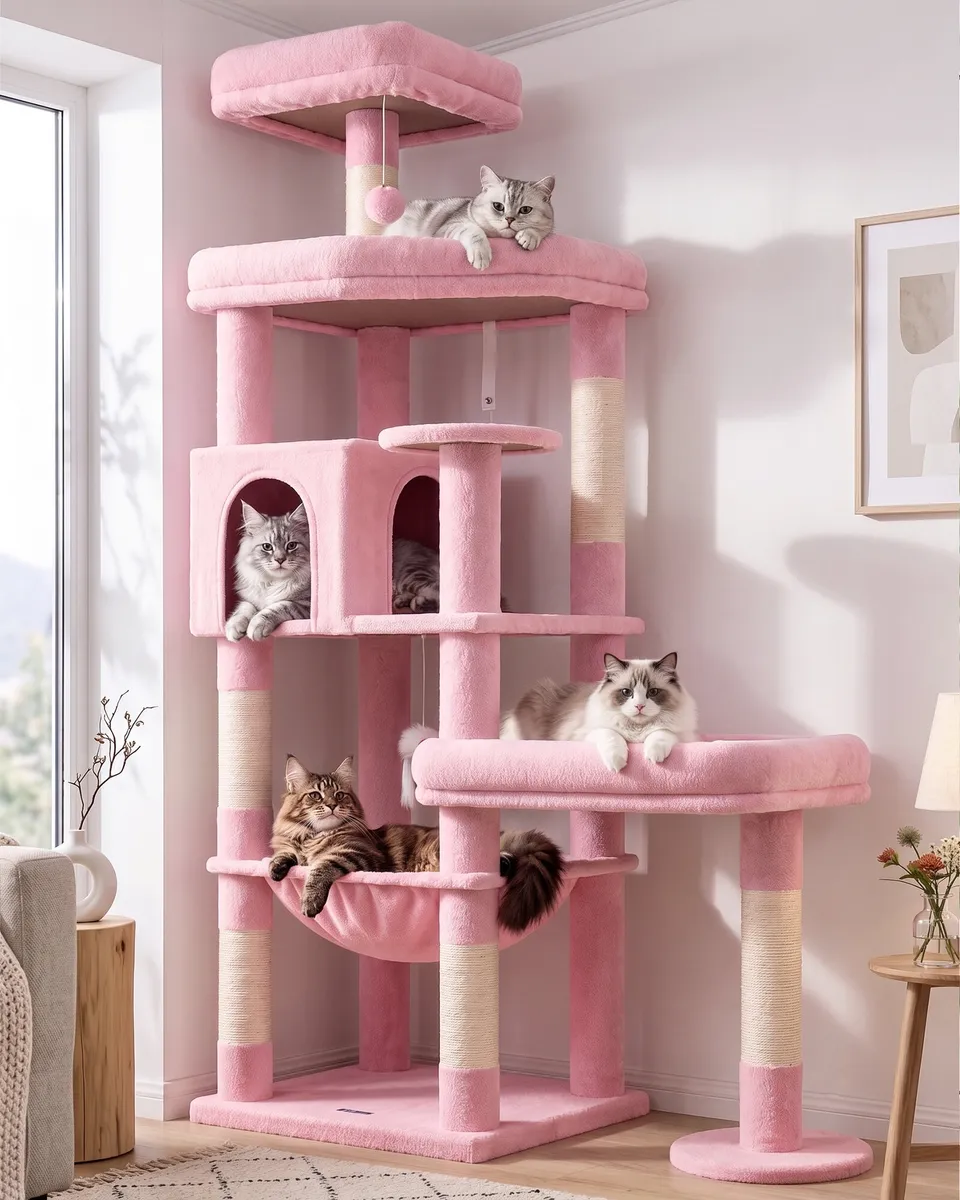 globlazer-s65-arbre-chat-rose-165-cm image 1