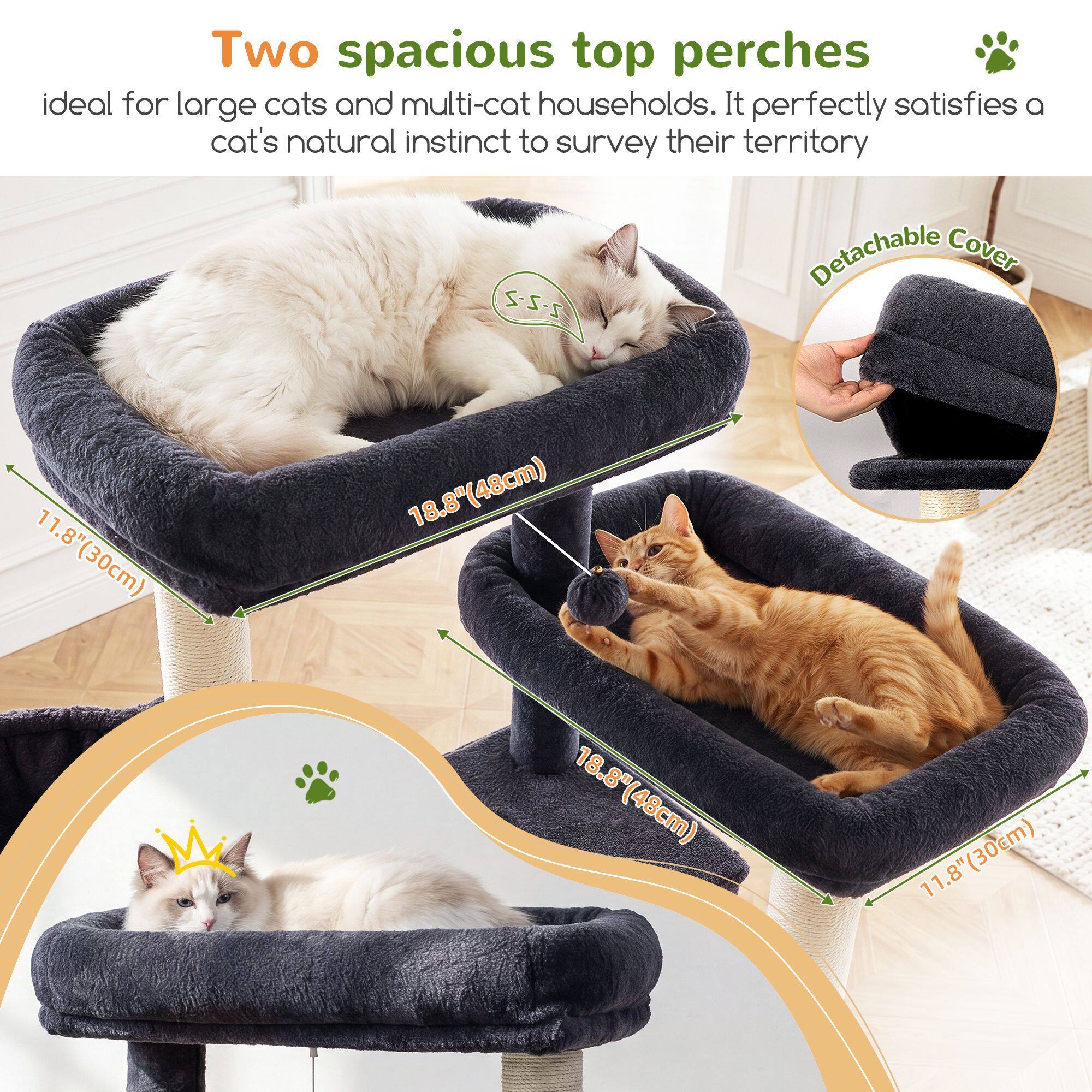 globlazer-s-series-s79-arbre-chat-gris-fonc-79-pouces image 4