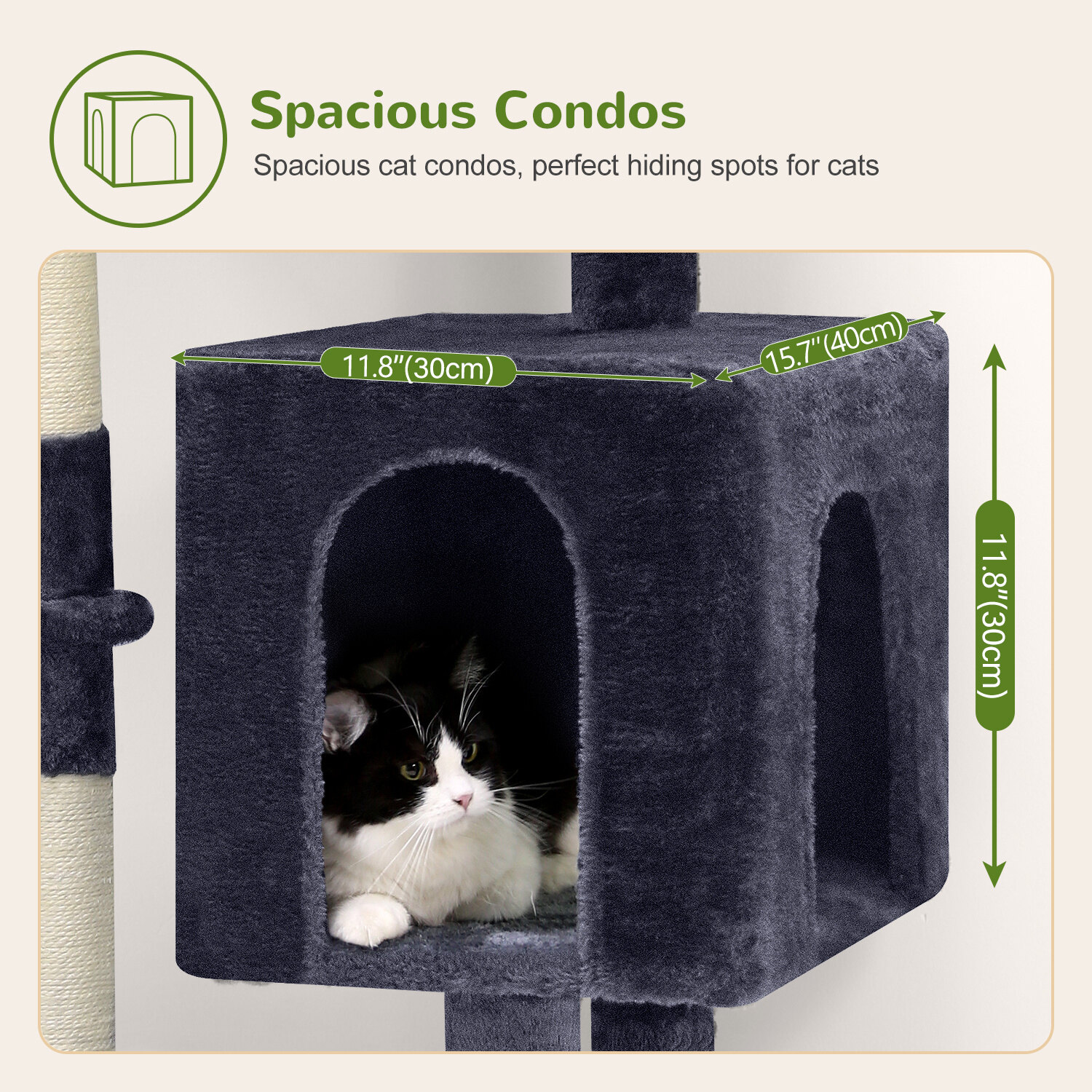 globlazer-f46c-arbre-chat-gris-fonc-117-cm-compact image 6