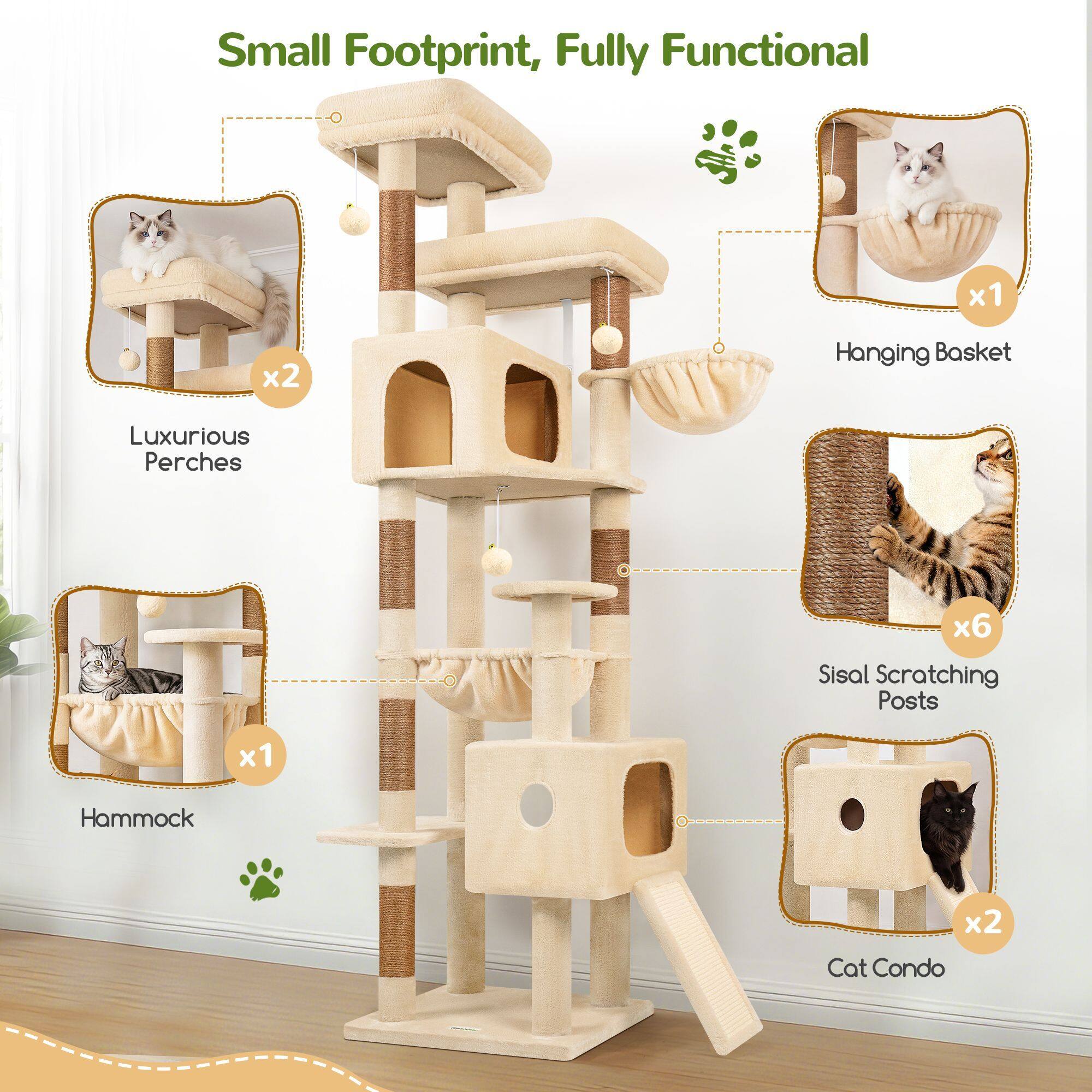 globlazer-f-series-f80g-arbre-chat-beige-80-pouces image 4