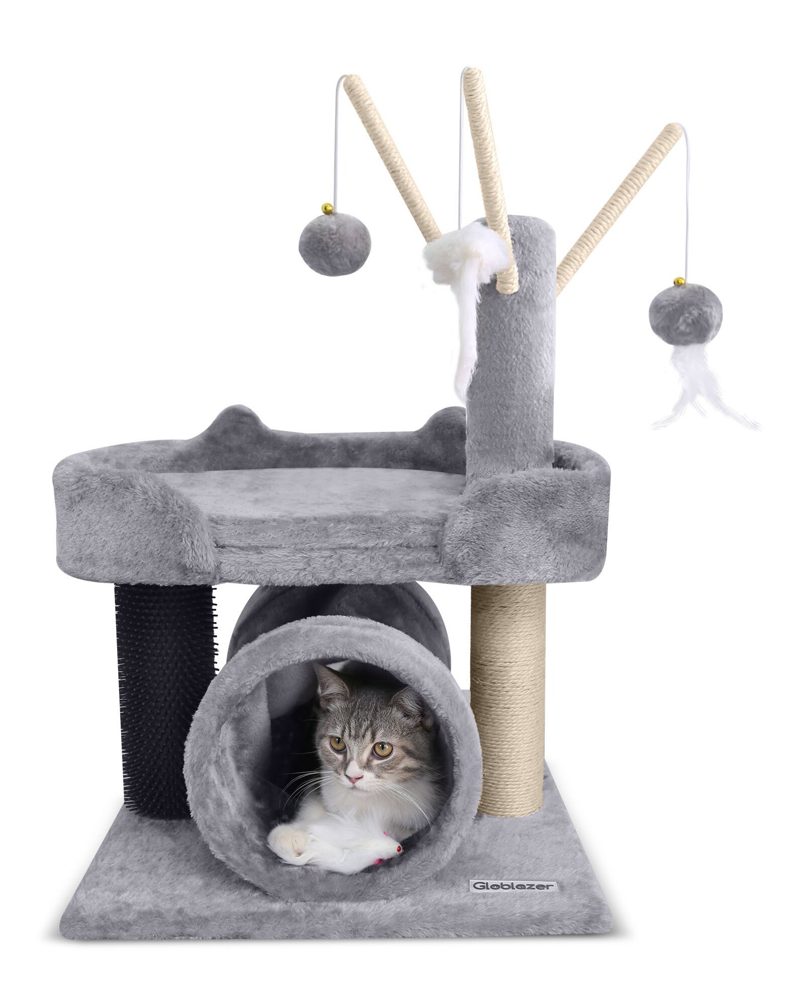 globlazer-f-series-i25-arbre-chat-gris-clair-25-pouces image 1