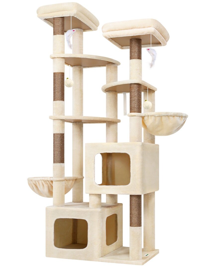globlazer-s-series-s74e-arbre-chat-beige-robuste-188-cm image 2