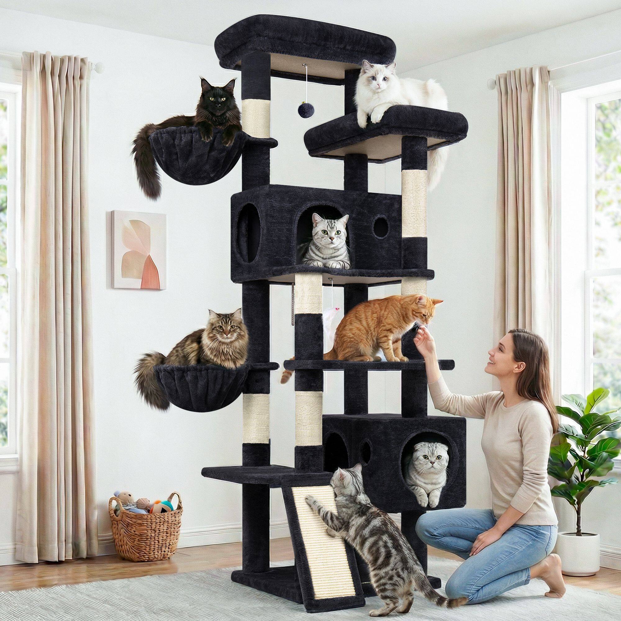 globlazer-s-series-s77c-arbre-chat-gris-fonc-77-pouces image 8