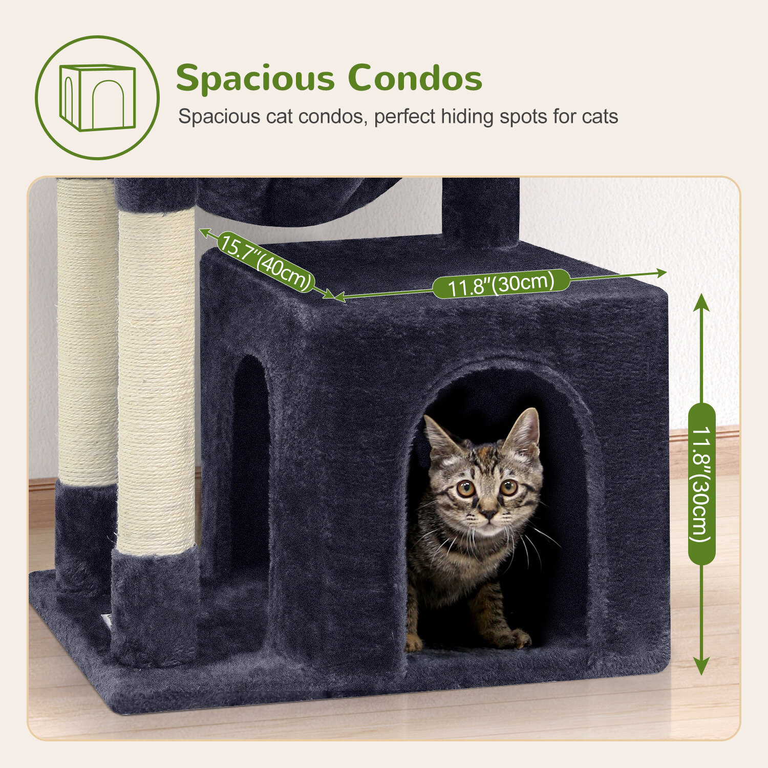 globlazer-f46a-arbre-chat-117-cm-gris-fonc-compact image 6