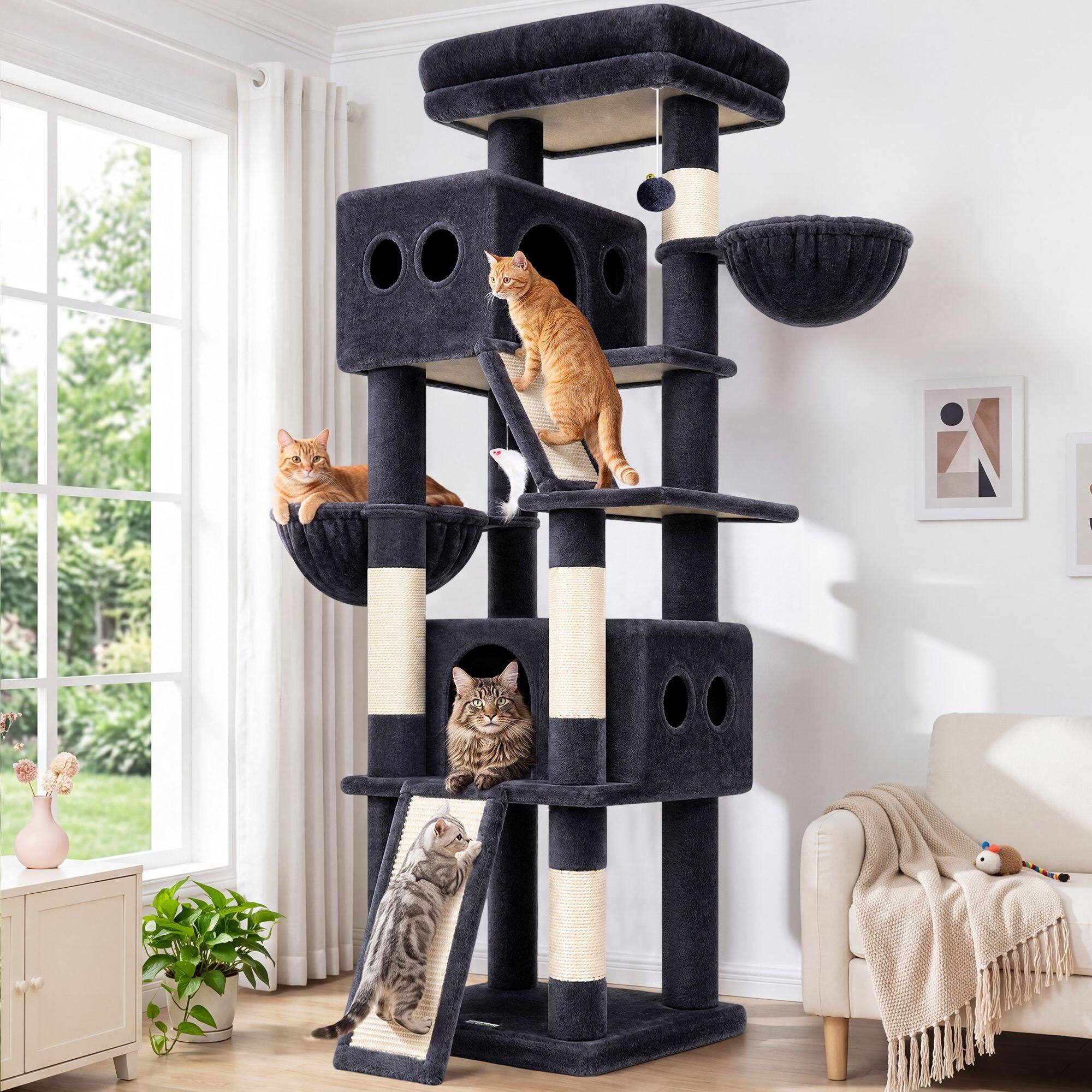 globlazer-s70g-arbre-chat-gris-fonc-70-pouces-tour image 1