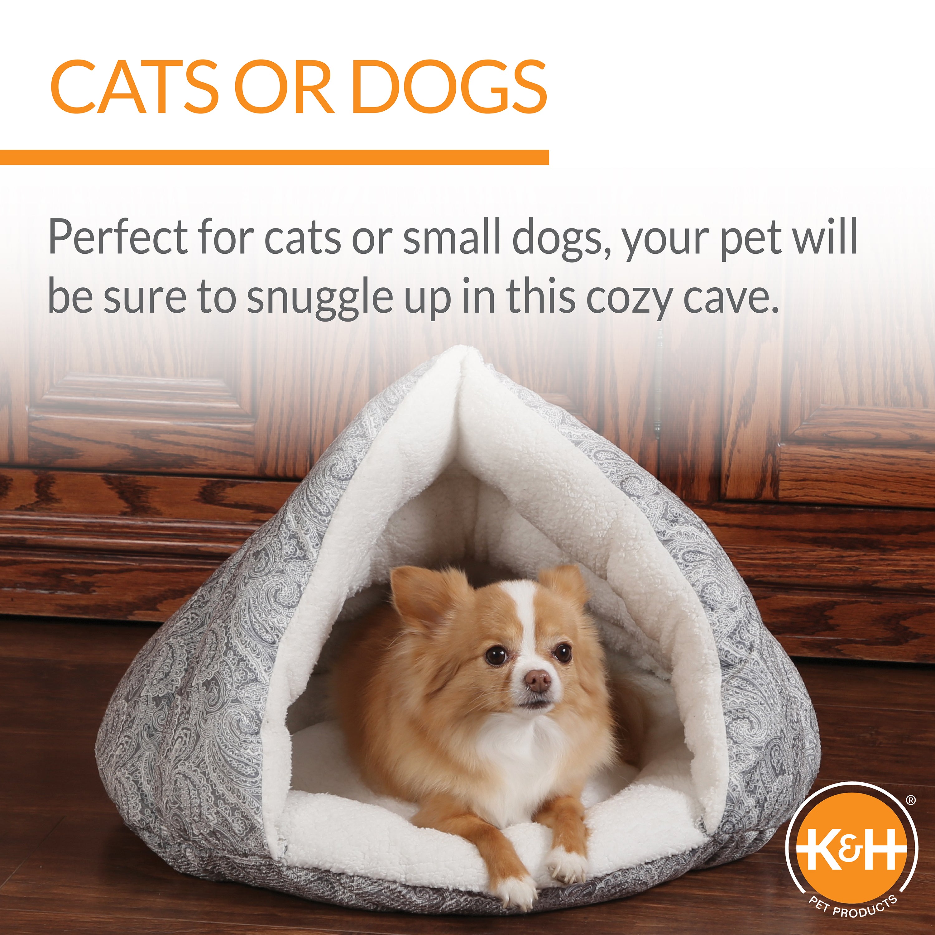 k-h-self-warming-hut-hutte-chat-auto-chauffante-paisley-gris image 6