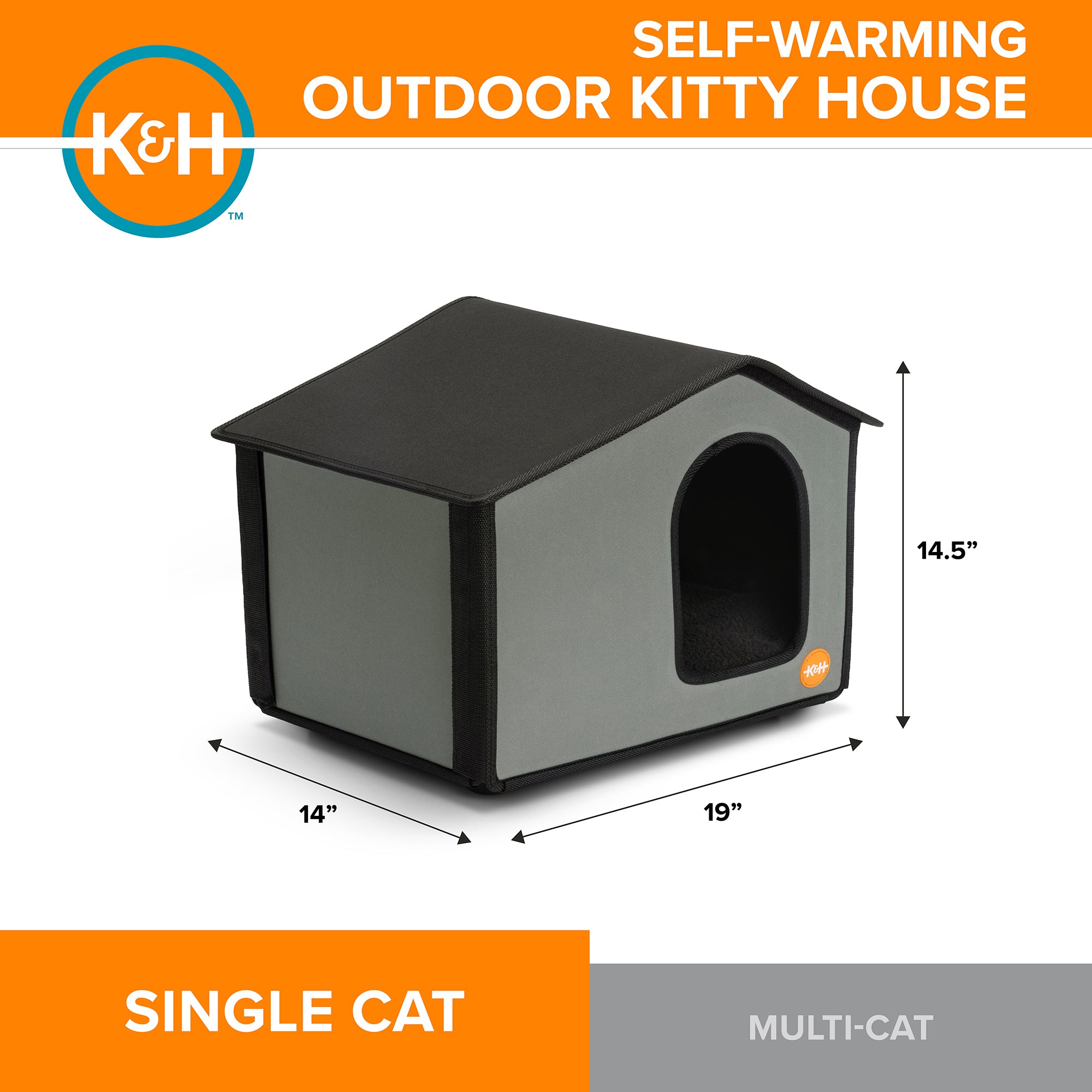 k-h-outdoor-kitty-house-maison-chat-ext-rieur-gris-auto-chauffante image 2