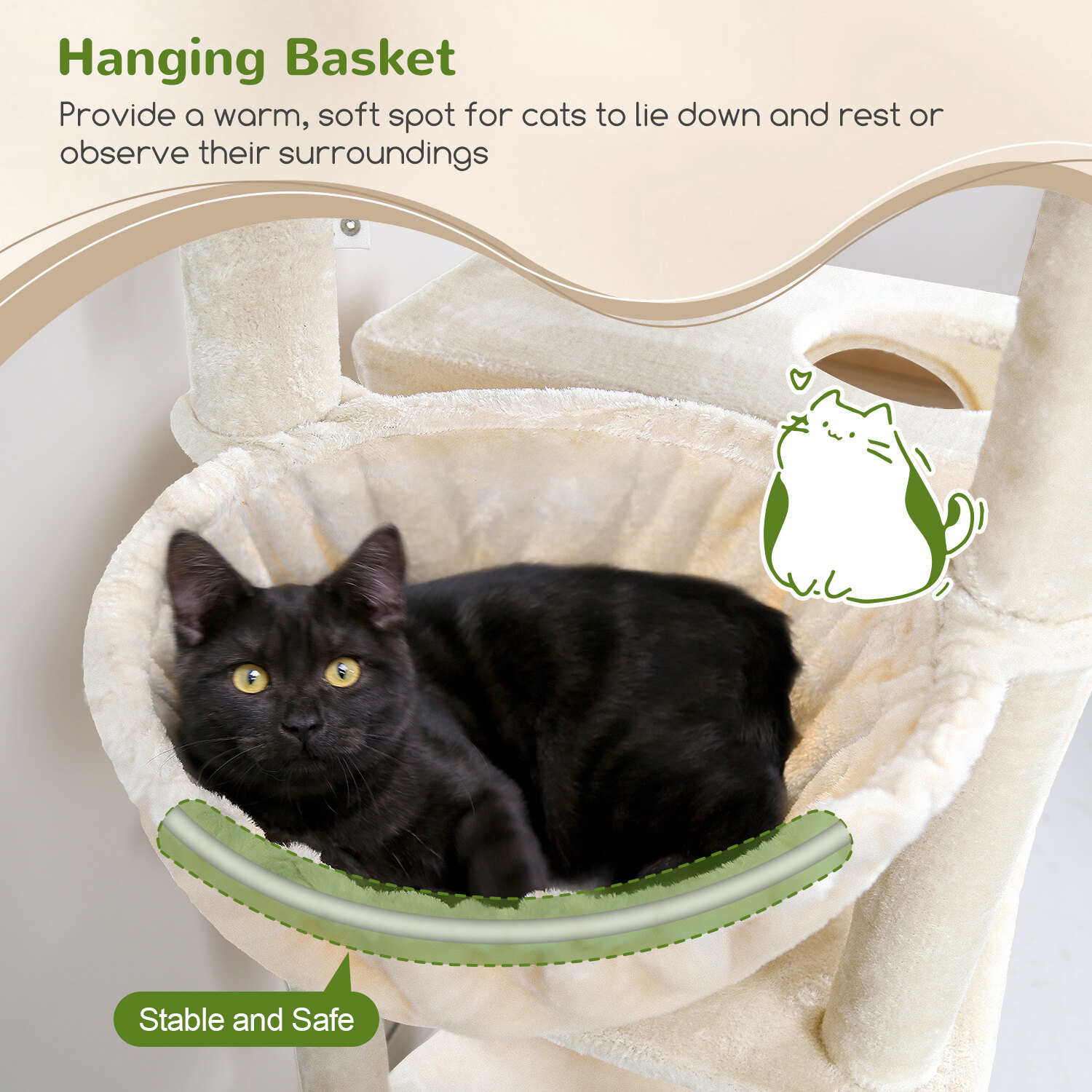 globlazer-f76-arbre-chat-76-pouces-beige-grand image 6