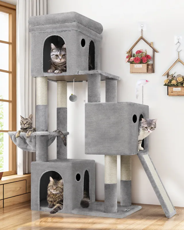 globlazer-f-series-f52b-arbre-chat-gris-clair-52-pouces-niche image 1