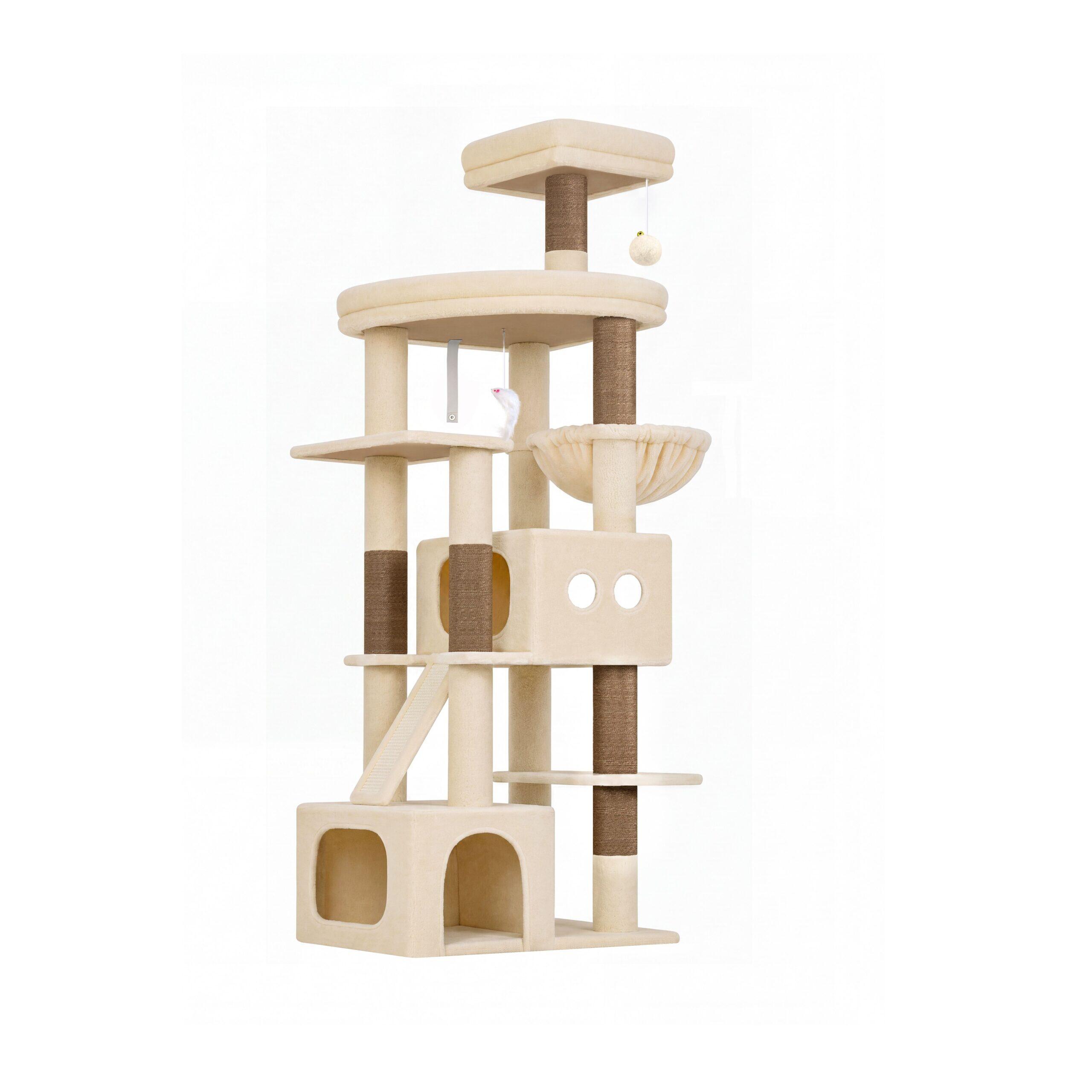 globlazer-f-series-f74-arbre-chat-beige-74-pouces-robuste image 2