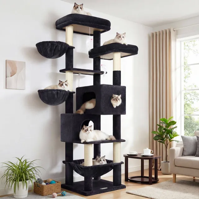 globlazer-s-series-s73-arbre-chat-gris-fonc-73-pouces-grand image 1