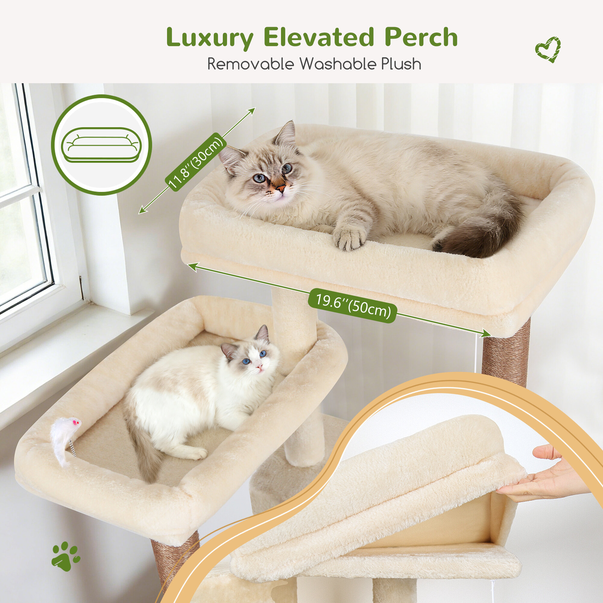 globlazer-s-series-s82d-arbre-chat-beige-82-pouces-robuste image 5