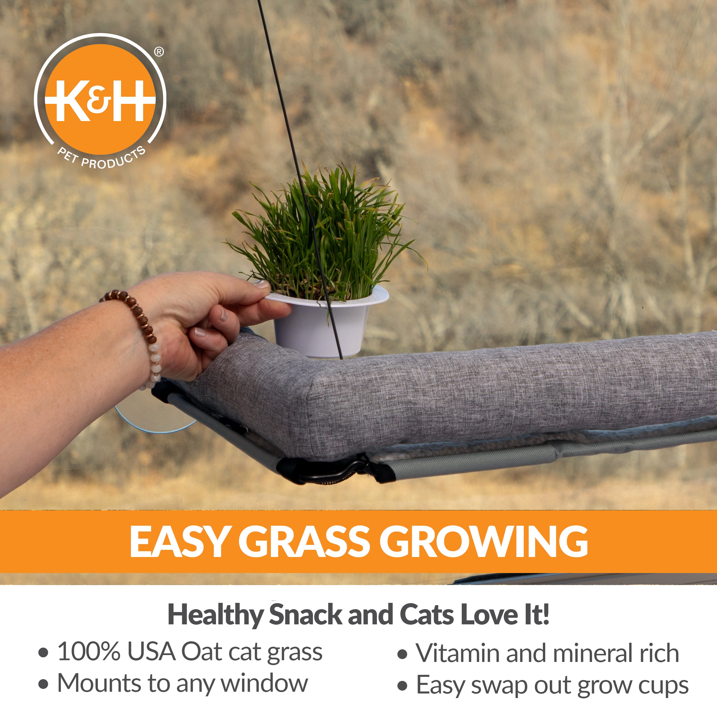 k-h-kitty-sills-ez-mount-hamac-fen-tre-chat-avec-herbe-chat image 3