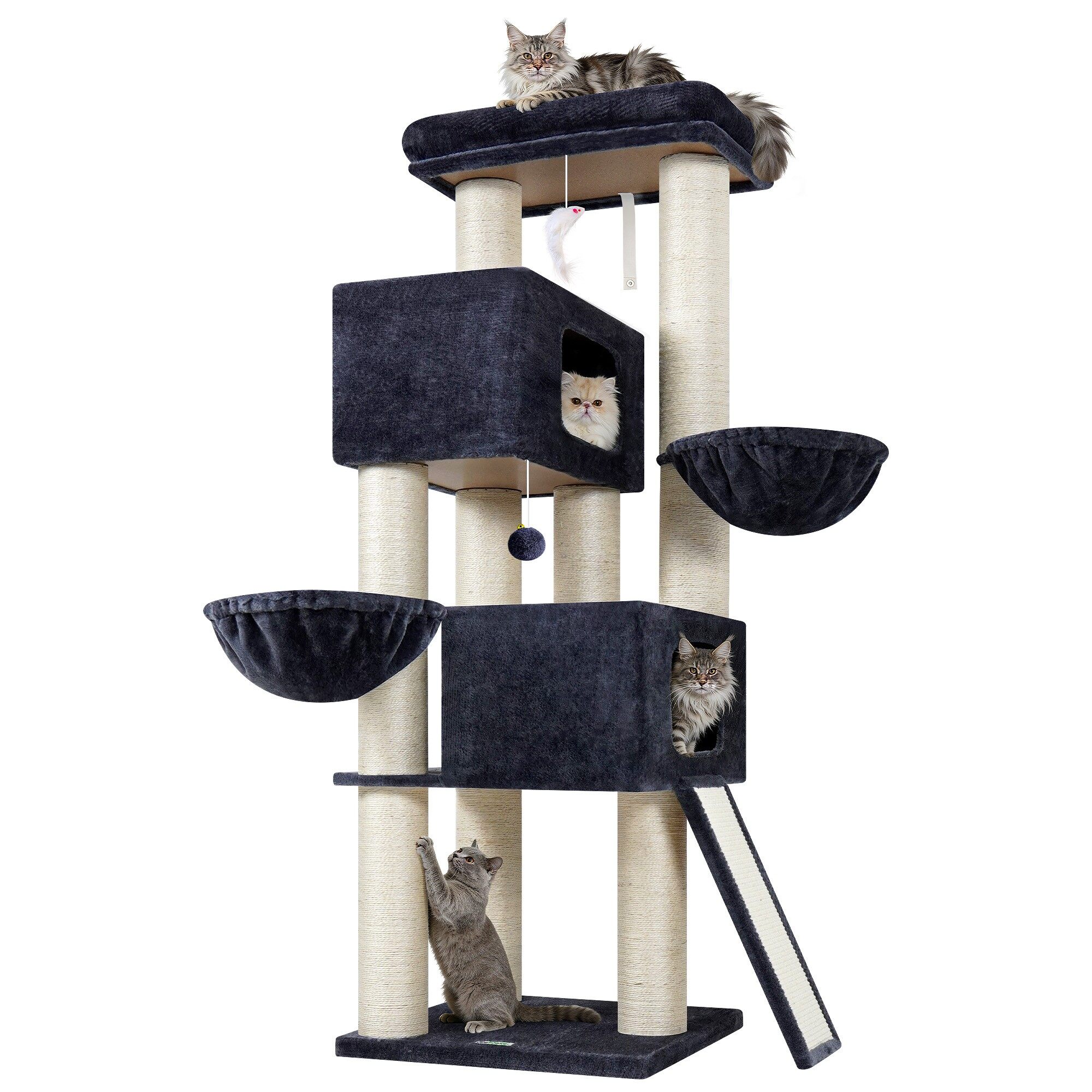 globlazer-s-series-s67-arbre-chat-griffoir-pais-gris-170cm image 2
