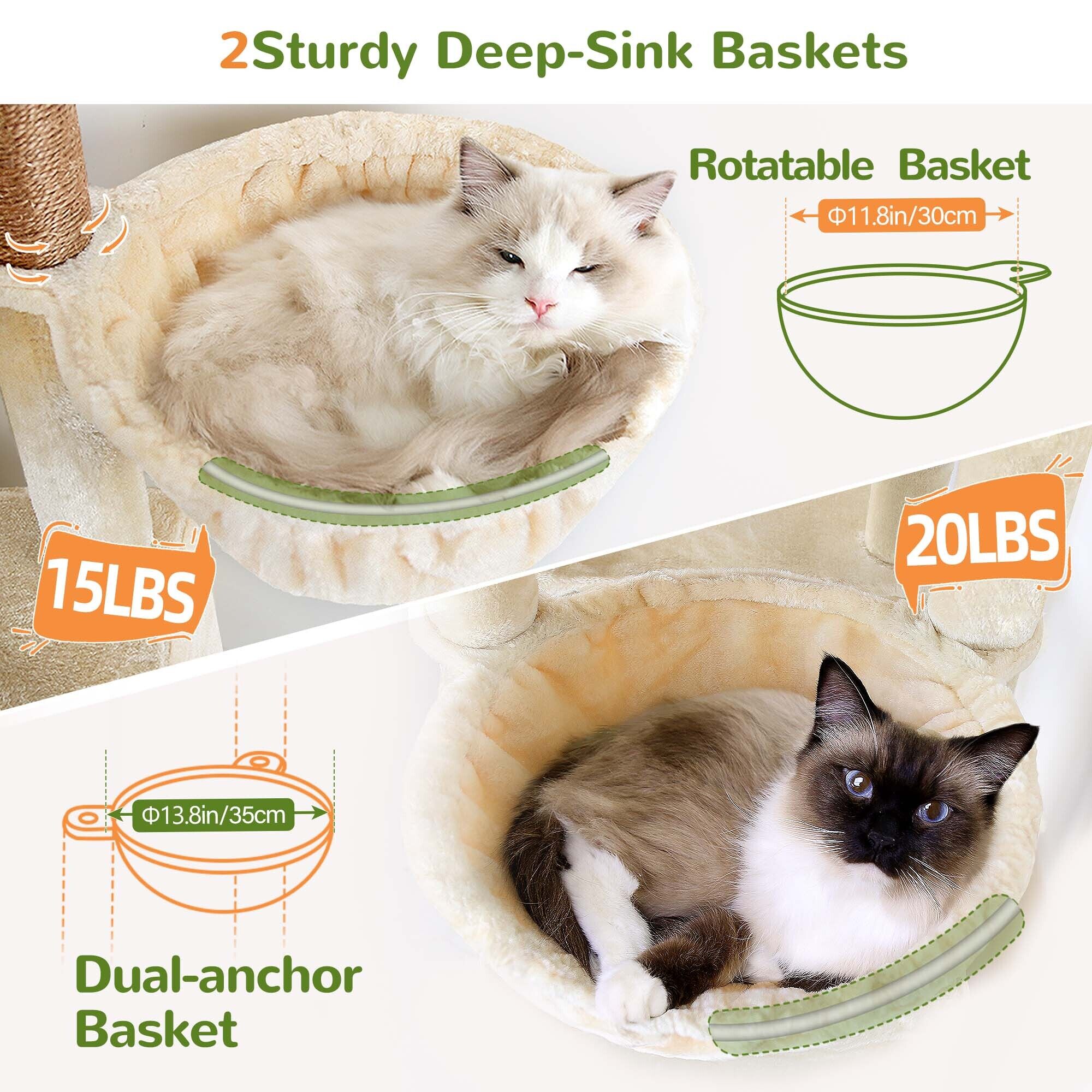 globlazer-f-series-f70f-arbre-chat-beige-70-pouces-grand image 6