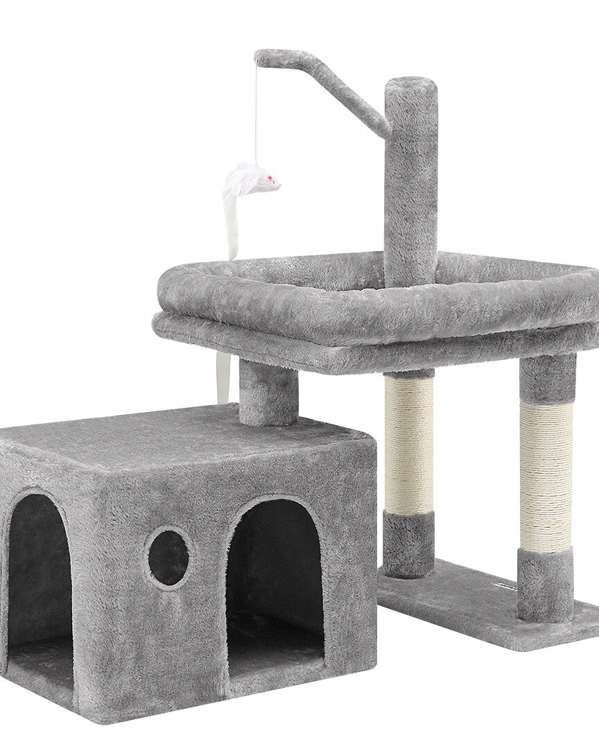 globlazer-f32-arbre-chat-32-pouces-gris-clair-petit image 2