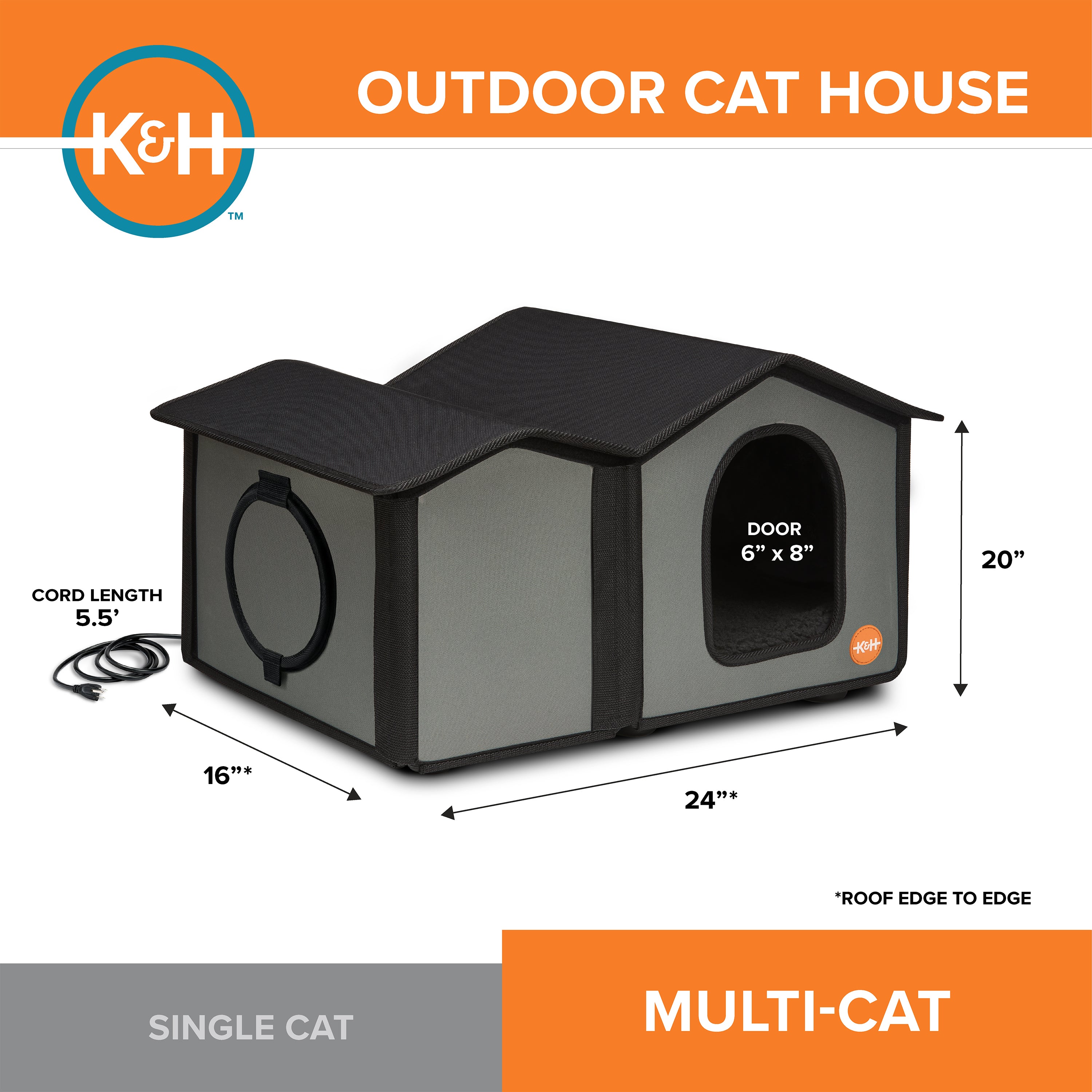 k-h-extra-wide-maison-chat-chauffante-ext-rieur-gris image 3