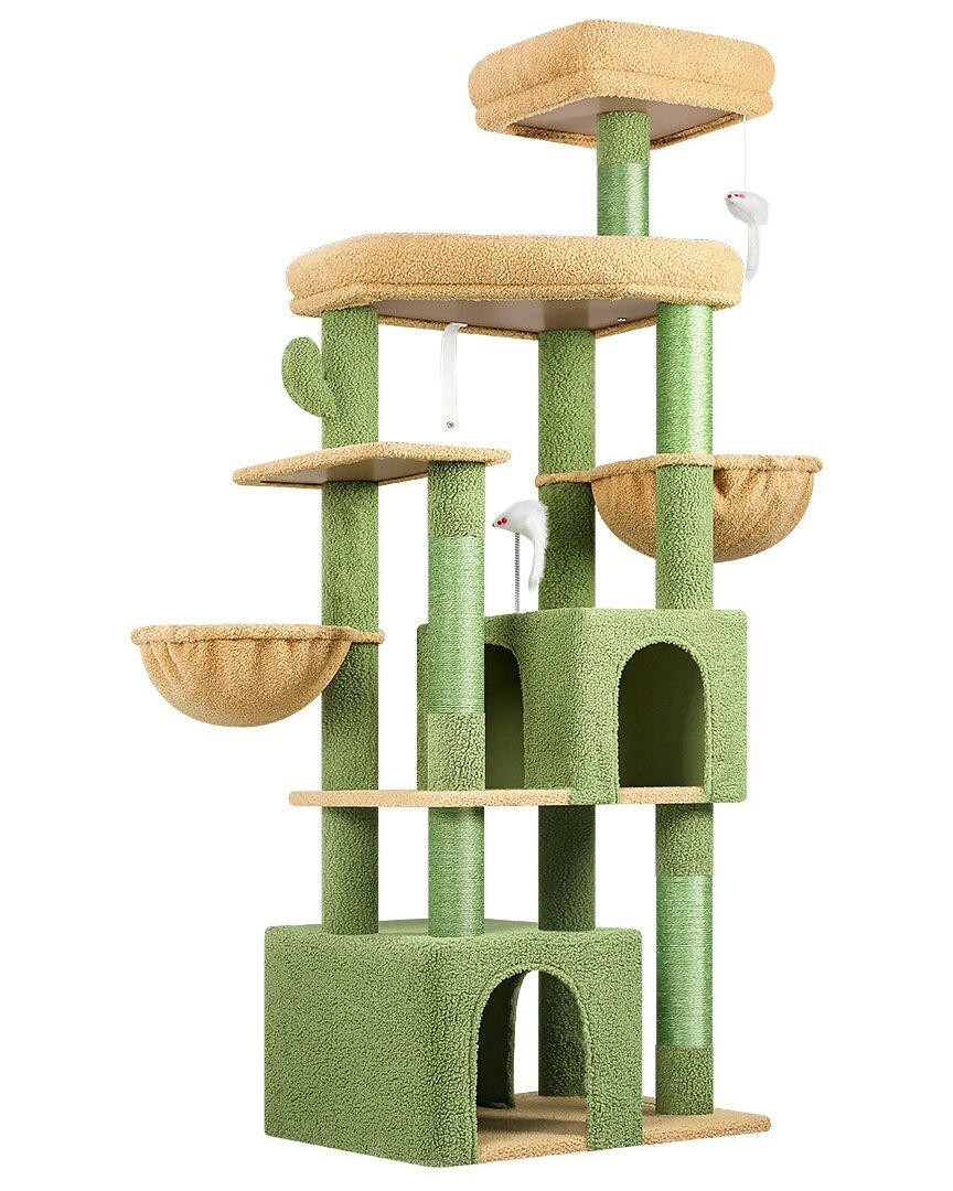 globlazer-s68-arbre-chat-68-pouces-vert-cactus-haut image 2
