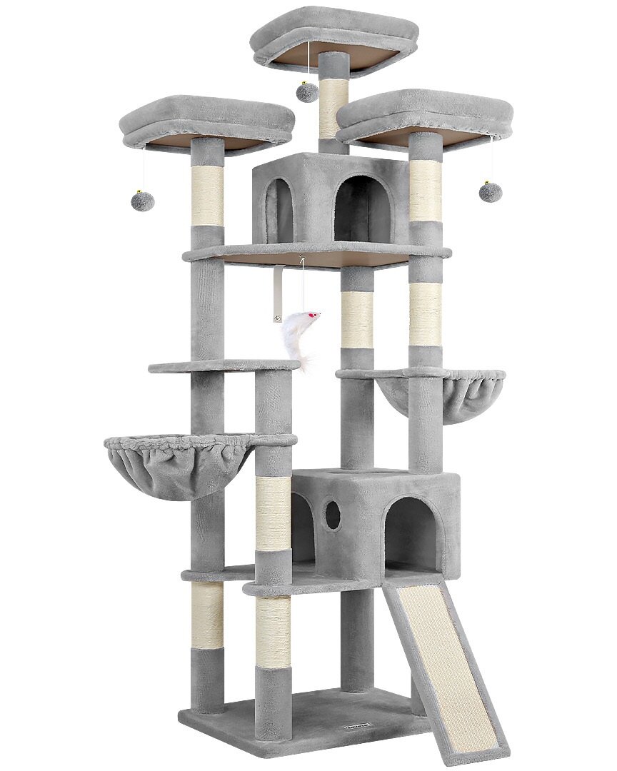 globlazer-f83d-arbre-chat-83-pouces-gris-clair-xxl image 2