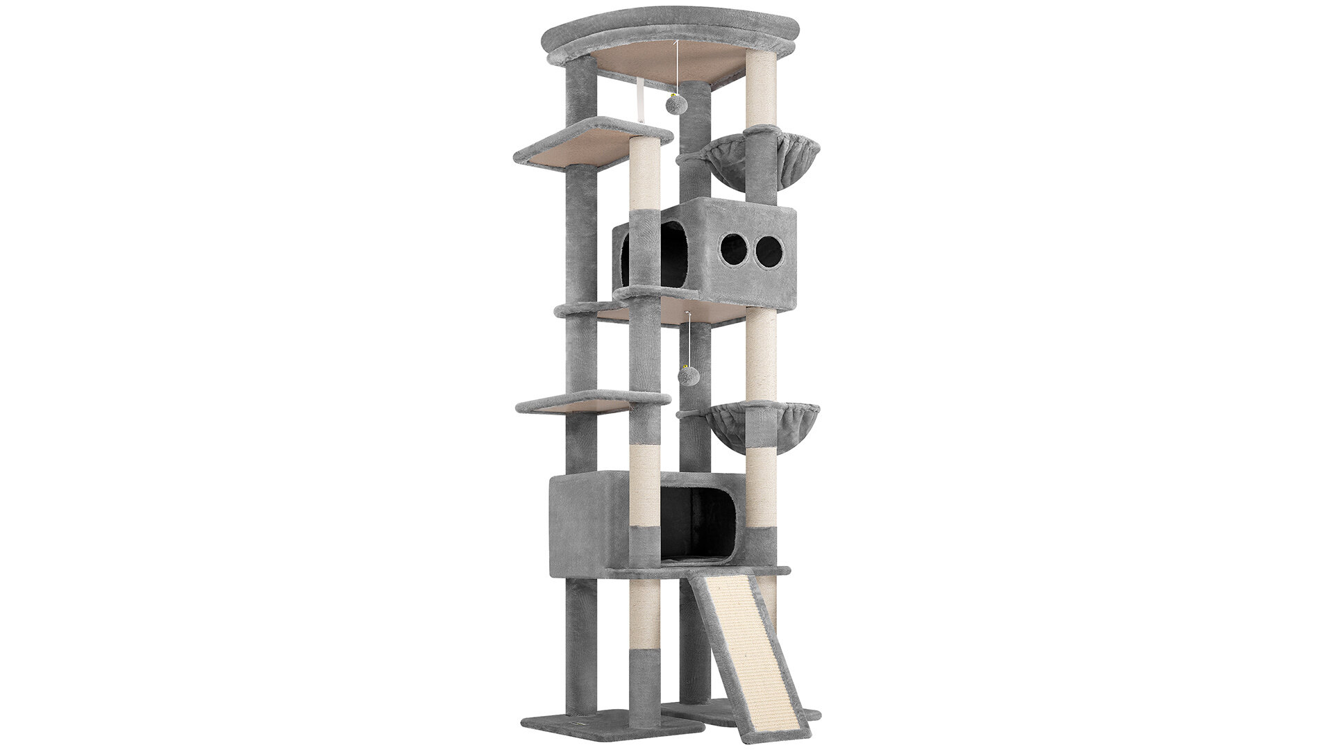 globlazer-s84e-arbre-chat-grand-gris-clair-213-cm image 2
