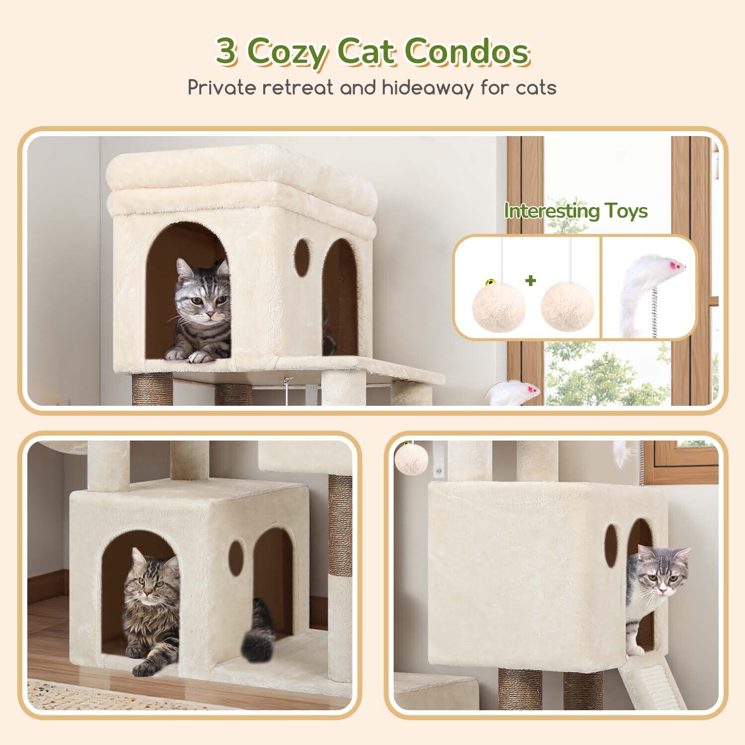 globlazer-f-series-f52b-arbre-chat-beige-52-pouces-niche image 4